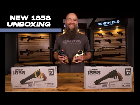 Пневматичний револьвер Barra Airguns 4012 1858 BB 4,5 мм - Black