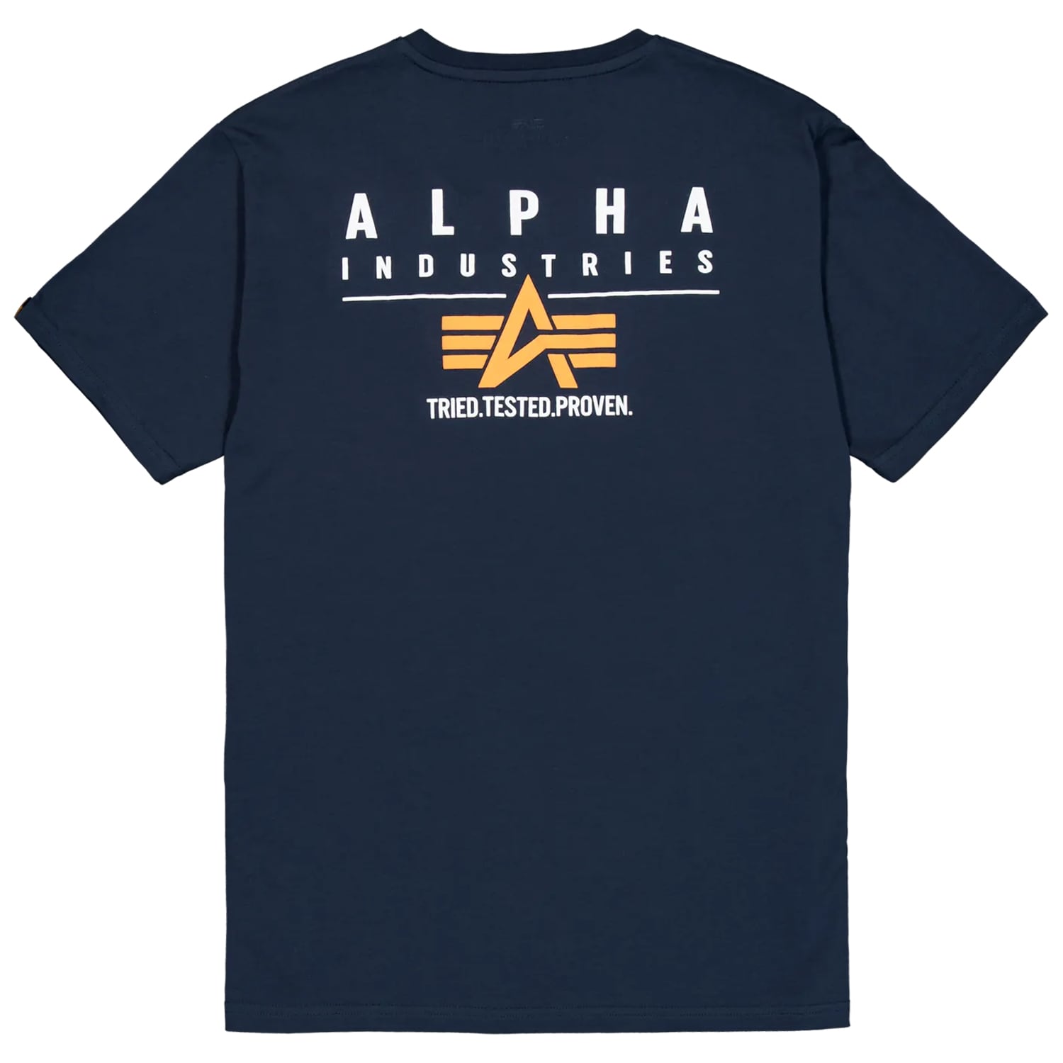Koszulka T-shirt Alpha Industries Puff Print Logo Back Print - Rep Blue