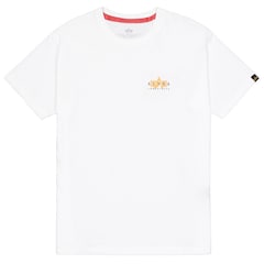 Koszulka T-shirt Alpha Industries Puff Print Logo Back Print - White