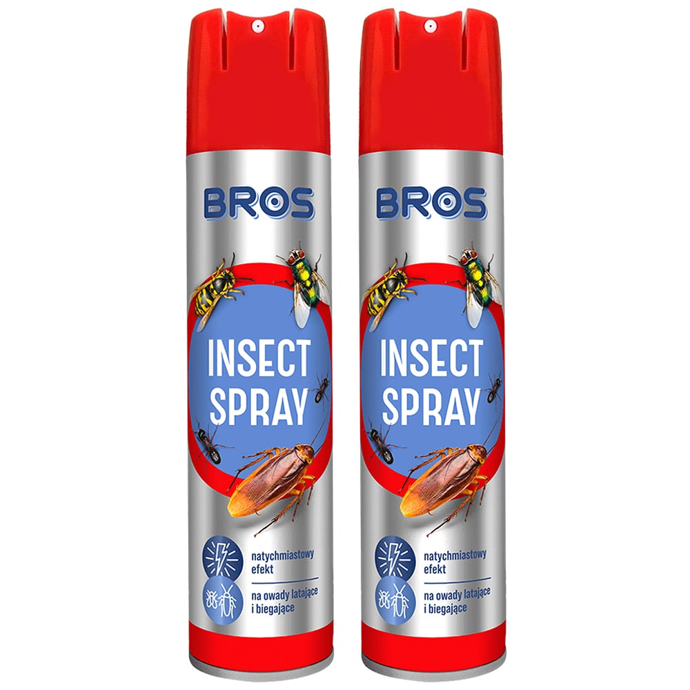 Spray Bros Insect Spray na owady biegające i latające 300 ml - 2 szt.