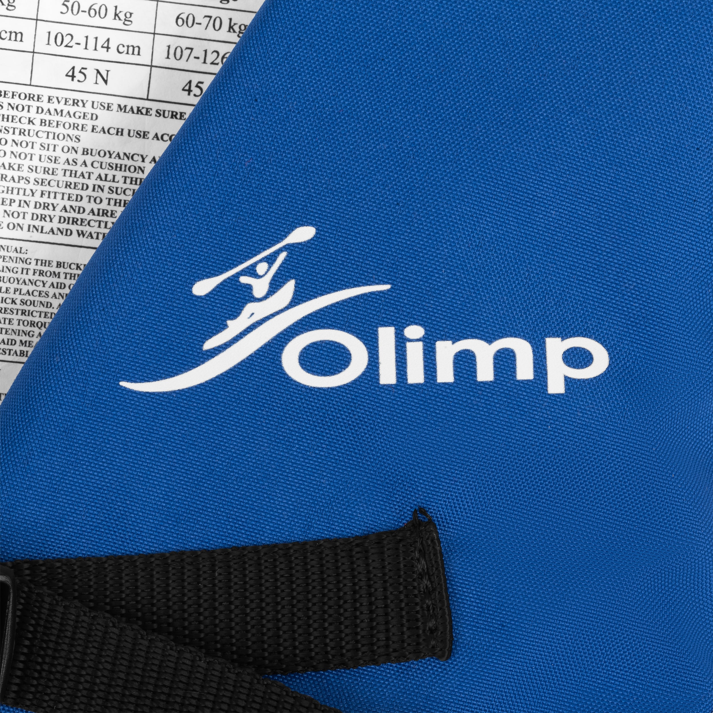 Kamizelka asekuracyjna Olimp Standard 50N - Czarna/Niebieska
