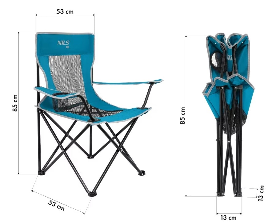 Туристичне крісло Nils Camp NC3302 - Blue/Grey