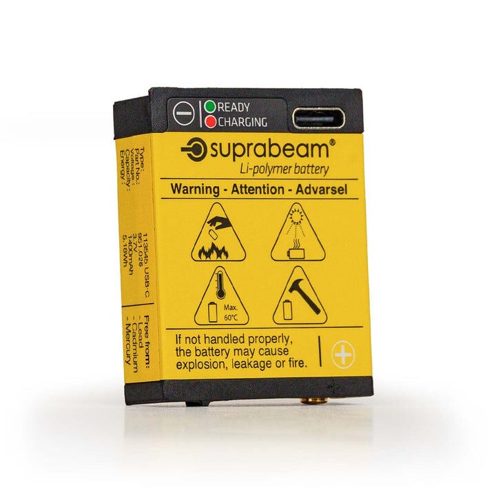 Akumulator 3,7V Suprabeam Li-Po USB-C do latarek S2, S3, S4 - 1400 mAh
