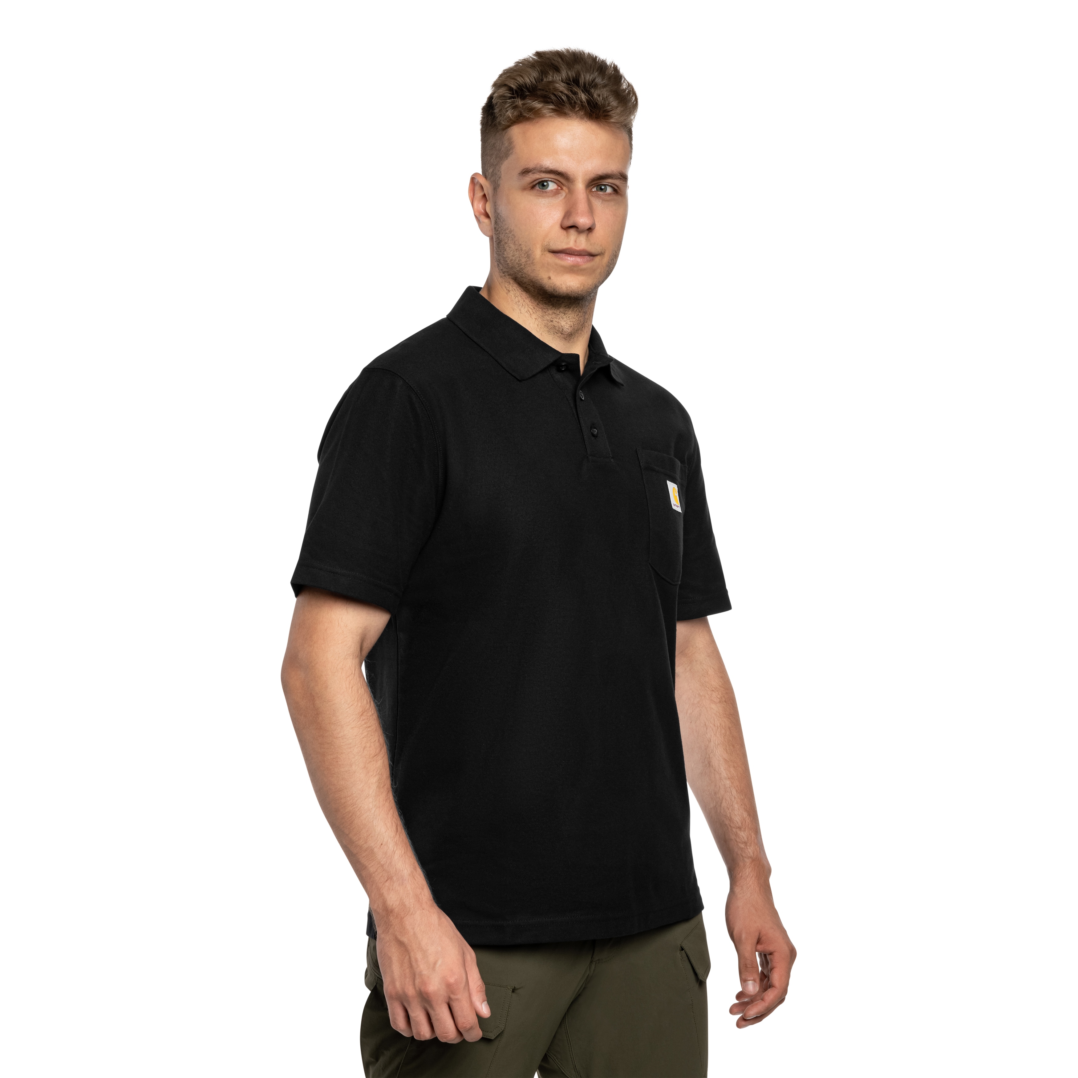 Футболка Поло Carhartt Midweight Short Sleeve - Black