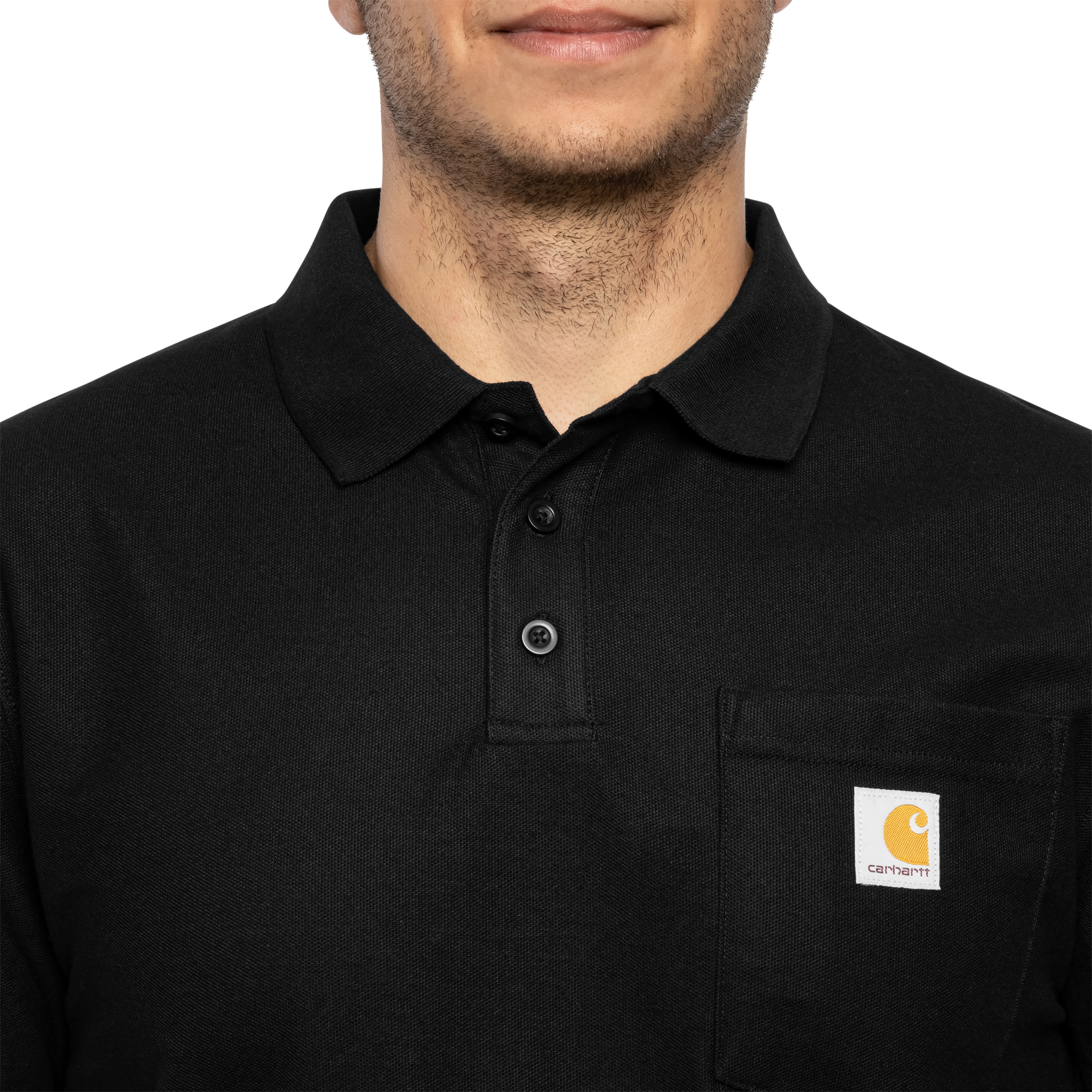Футболка Поло Carhartt Midweight Short Sleeve - Black