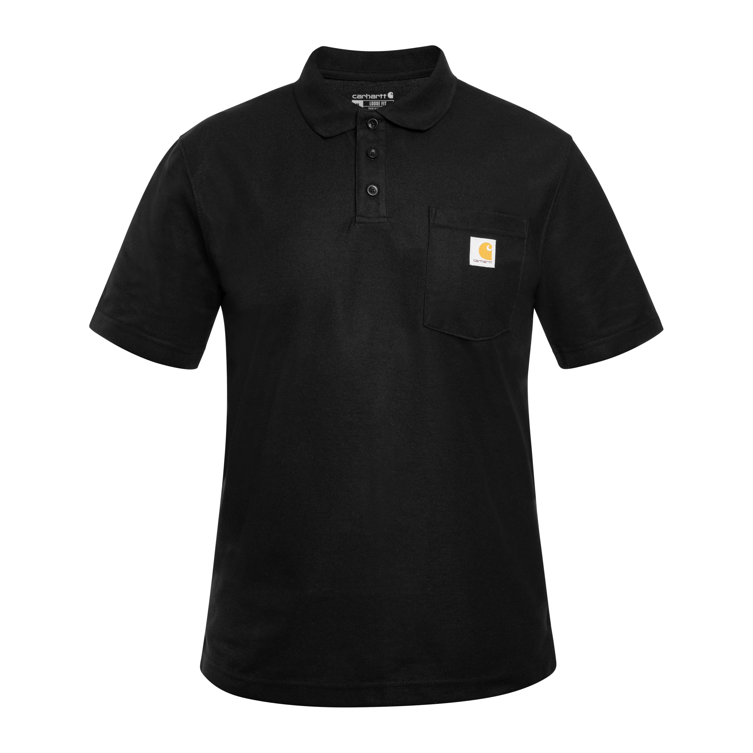 Футболка Поло Carhartt Midweight Short Sleeve - Black