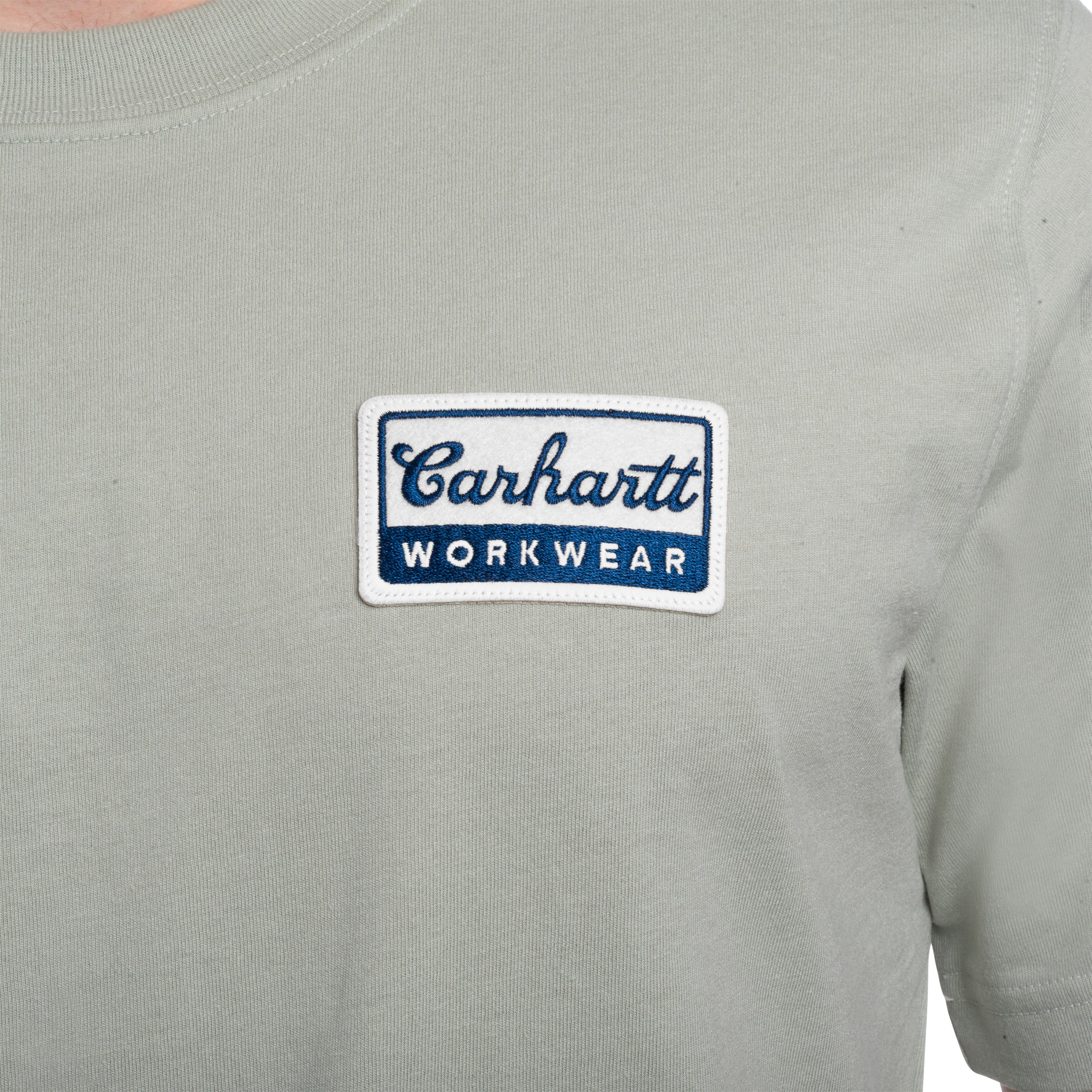 Koszulka T-Shirt Carhartt Script Patch - Sage