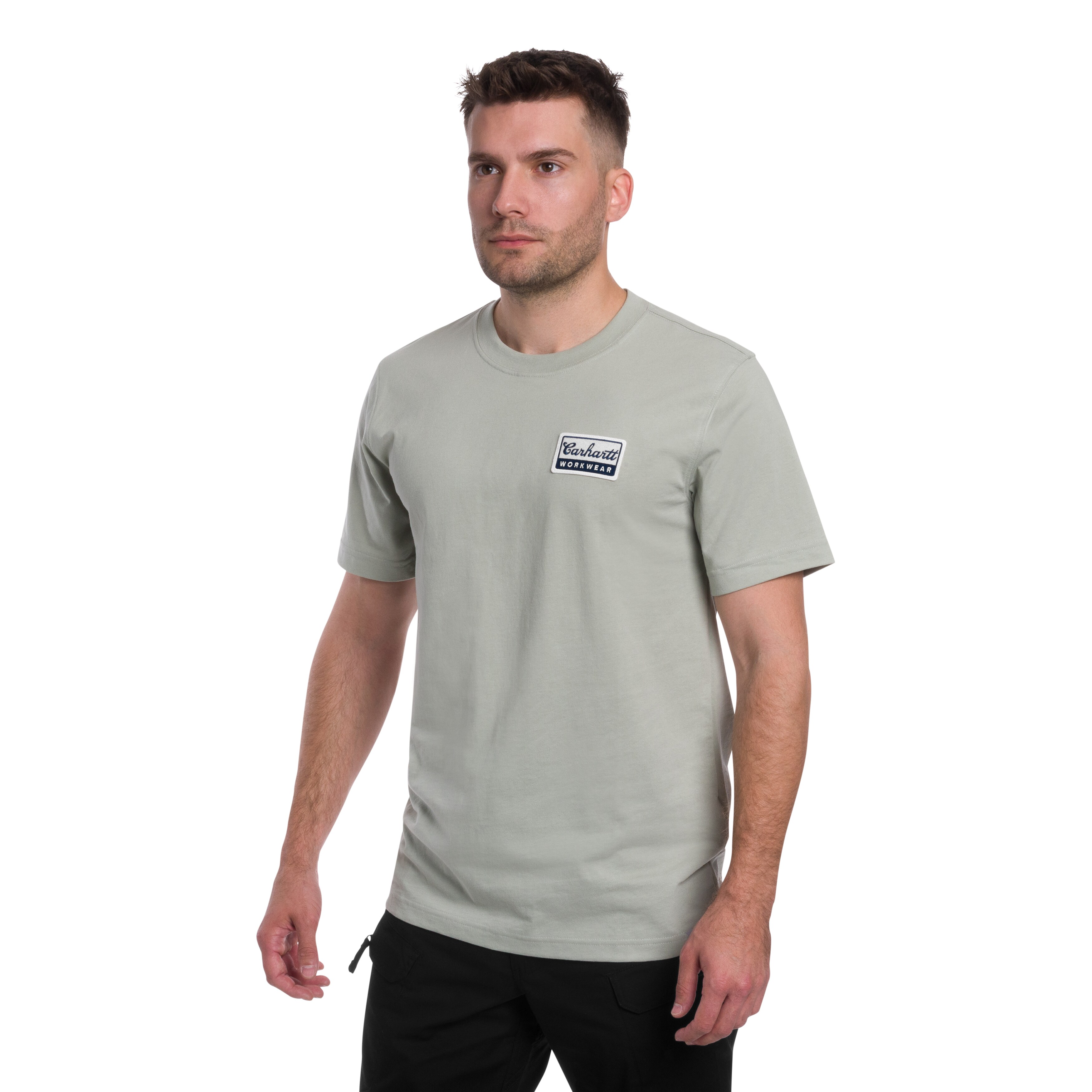 Koszulka T-Shirt Carhartt Script Patch - Sage