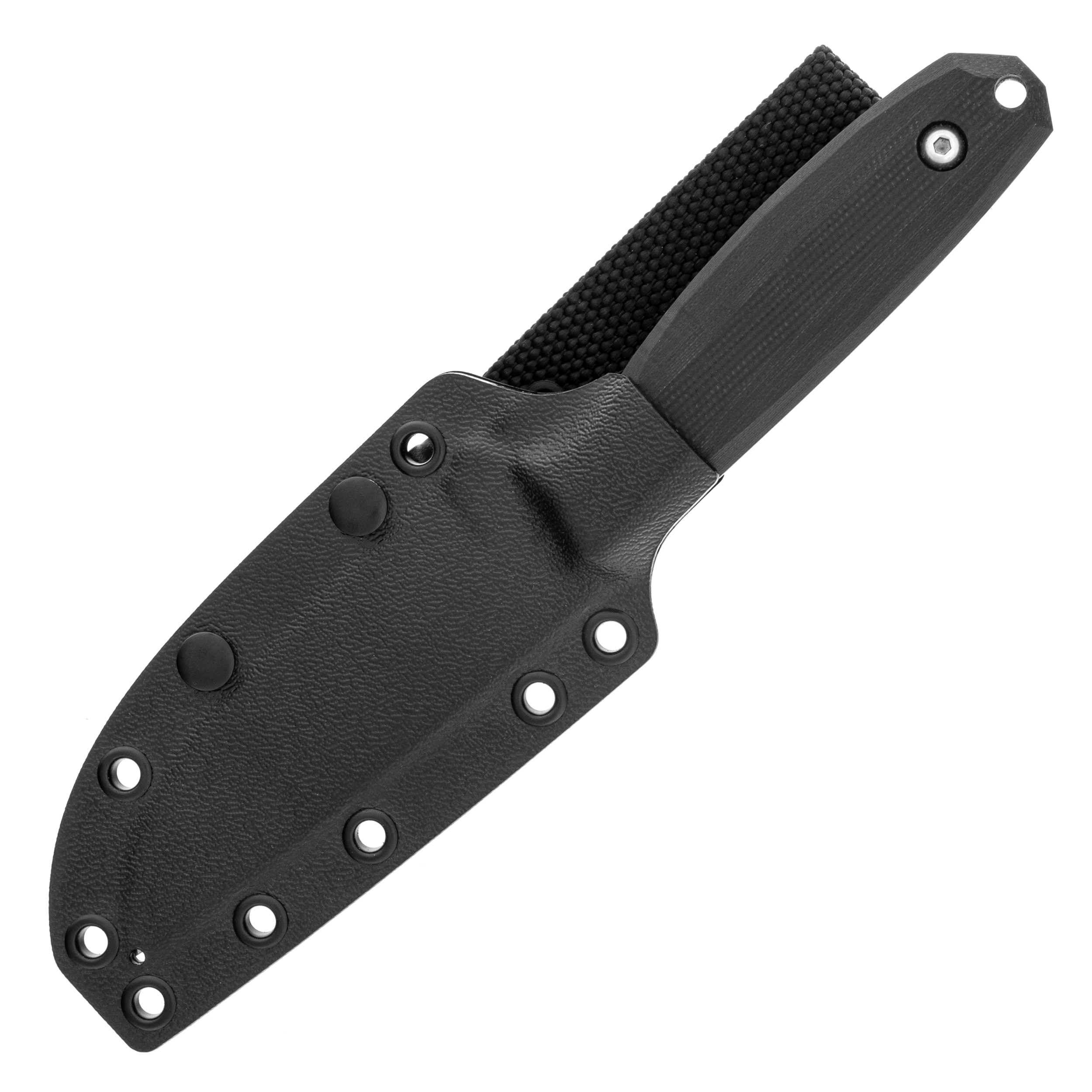 Za-Pas Be2 Satin G10 Fixed Blade Knife - Black