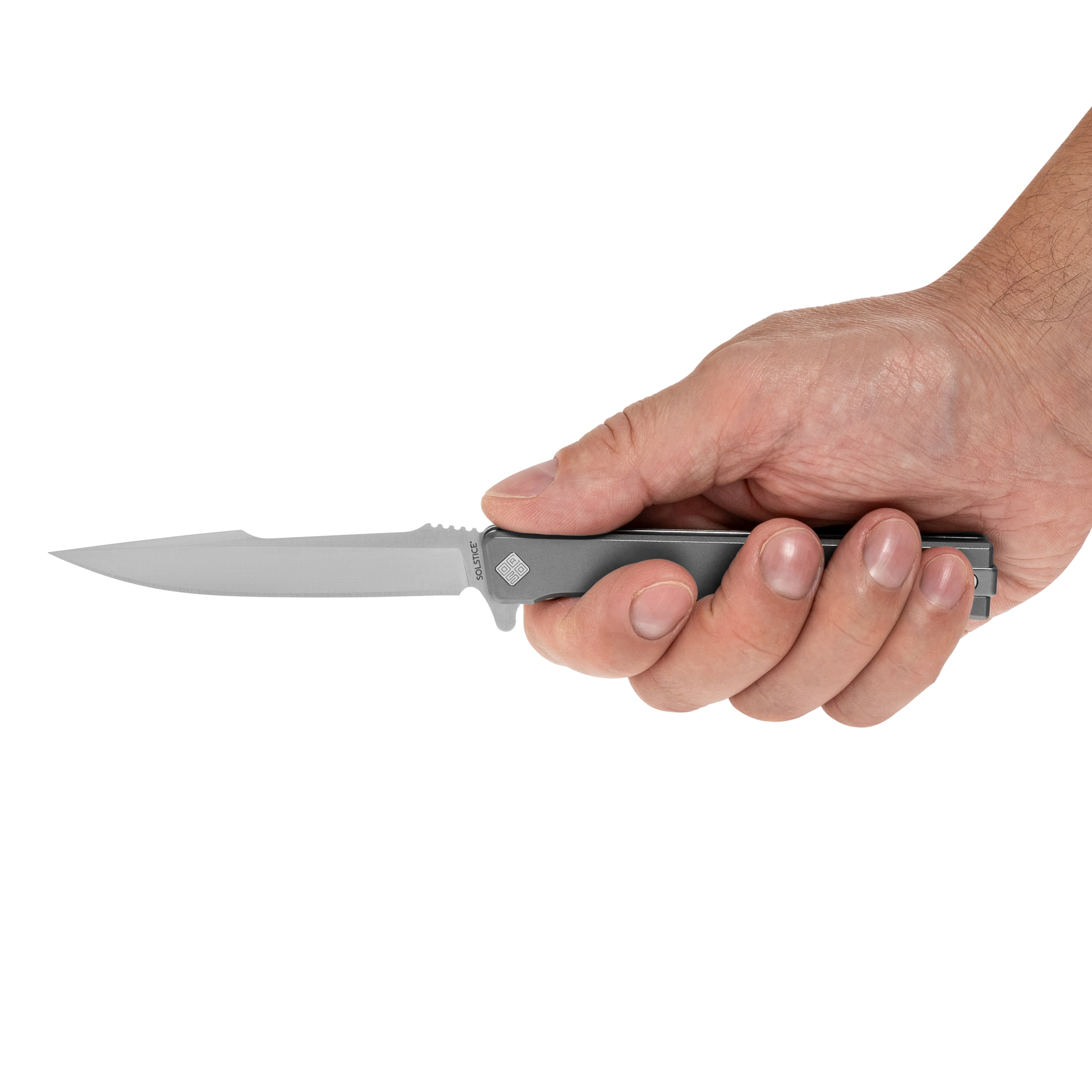 Nóż składany Ocaso Solstice Harpoon Titanium - Satin
