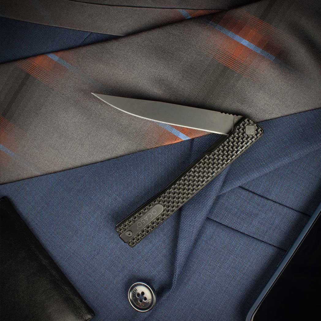 Nóż składany Ocaso Solstice Carbon Fiber - Black