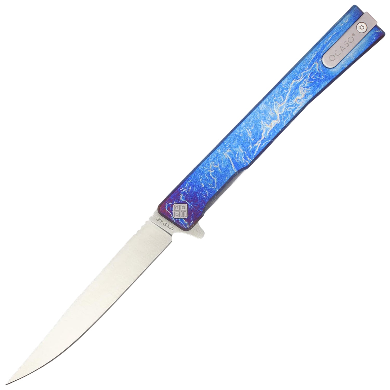 Nóż składany Ocaso Solstice Anodized Titanium - Satin