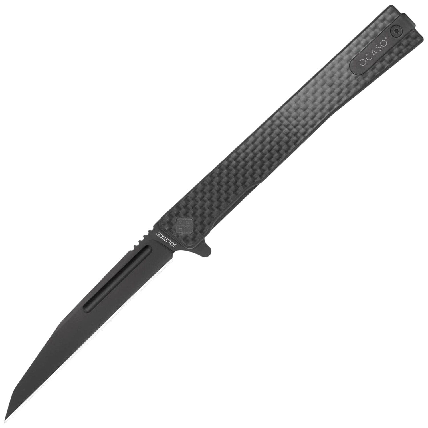 Nóż składany Ocaso Solstice Carbon Fiber Wharncliffe Blade - Black