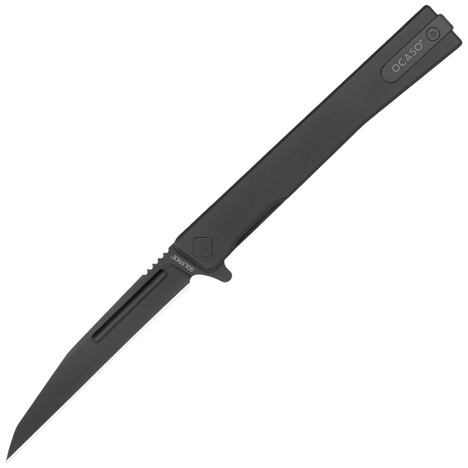 Складаний ніж Ocaso Solstice Titanium Wharncliffe Blade - Black