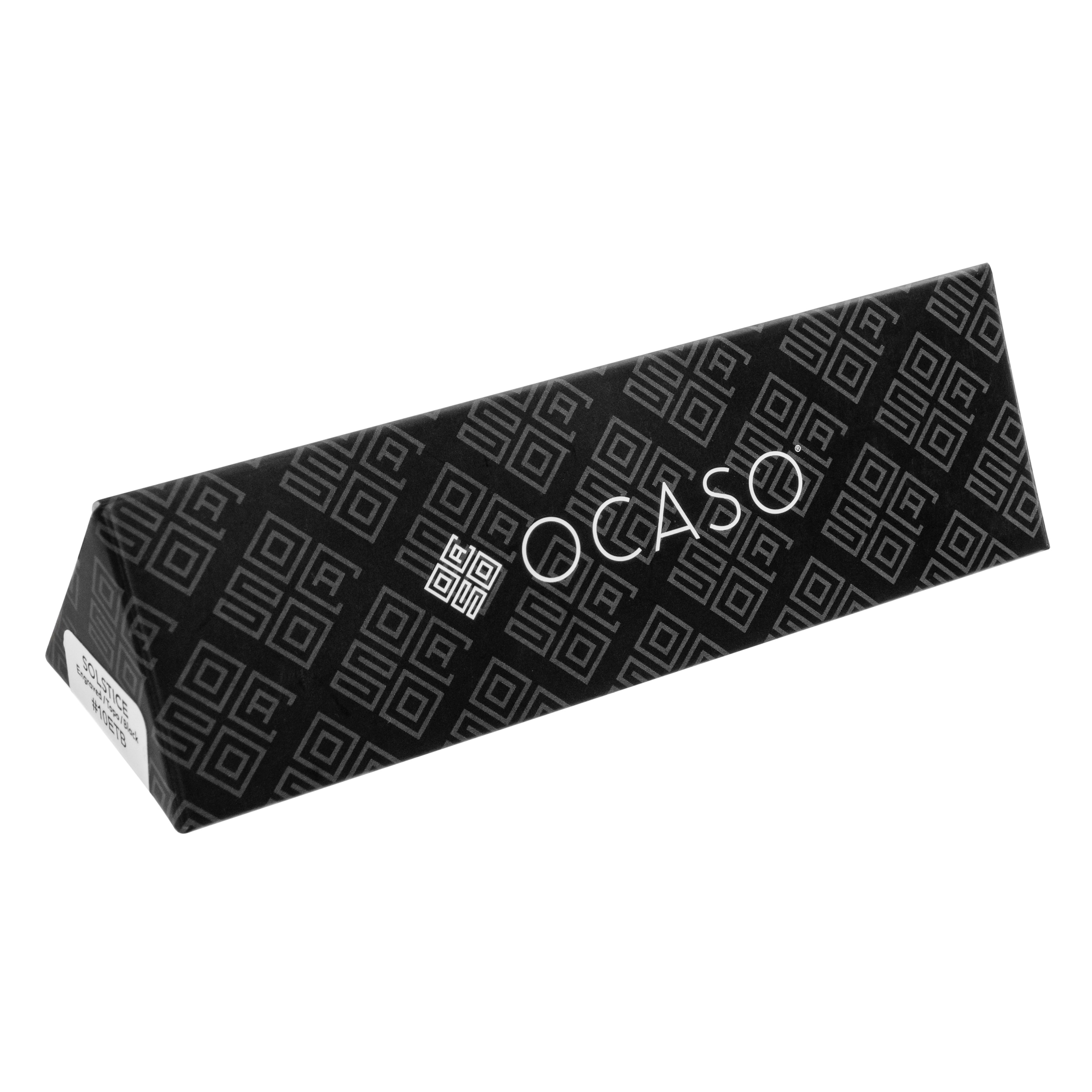 Nóż składany Ocaso Solstice Engraved Titanium - Black/Topo