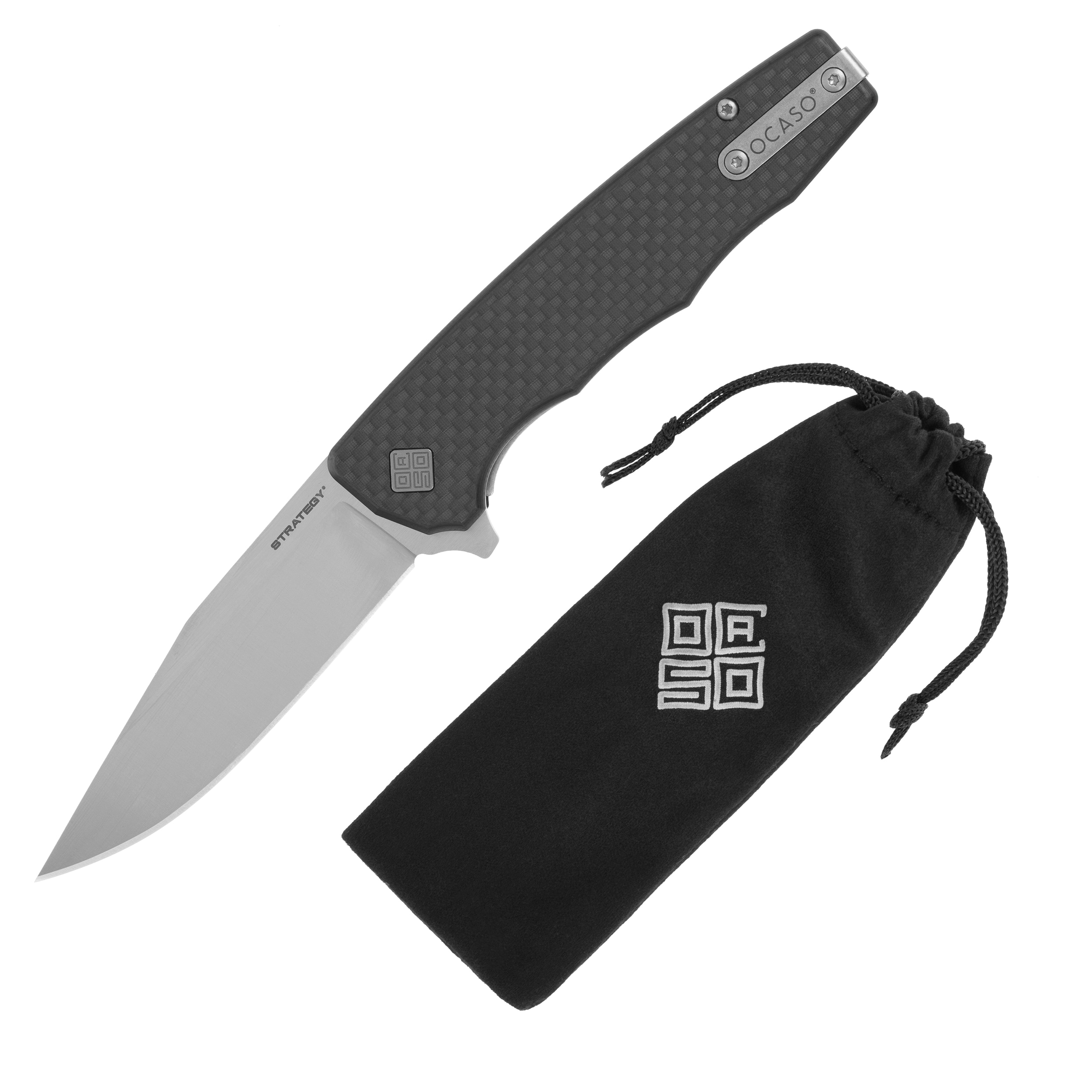 Nóż składany Ocaso Strategy G-10/Carbon Fiber – Satin/Black