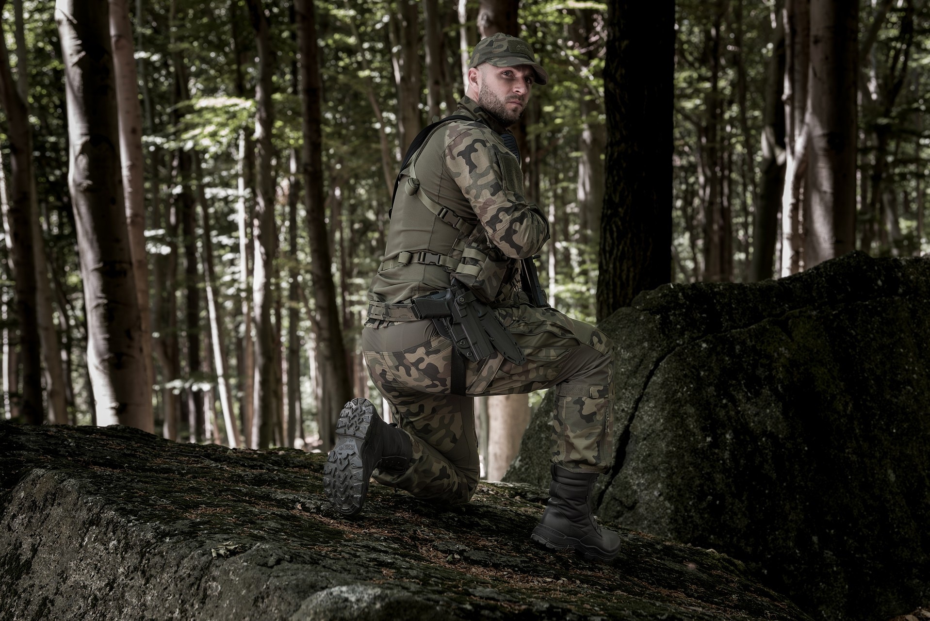 Штани Helikon MCDU NyCo Rip-Stop - PL Woodland