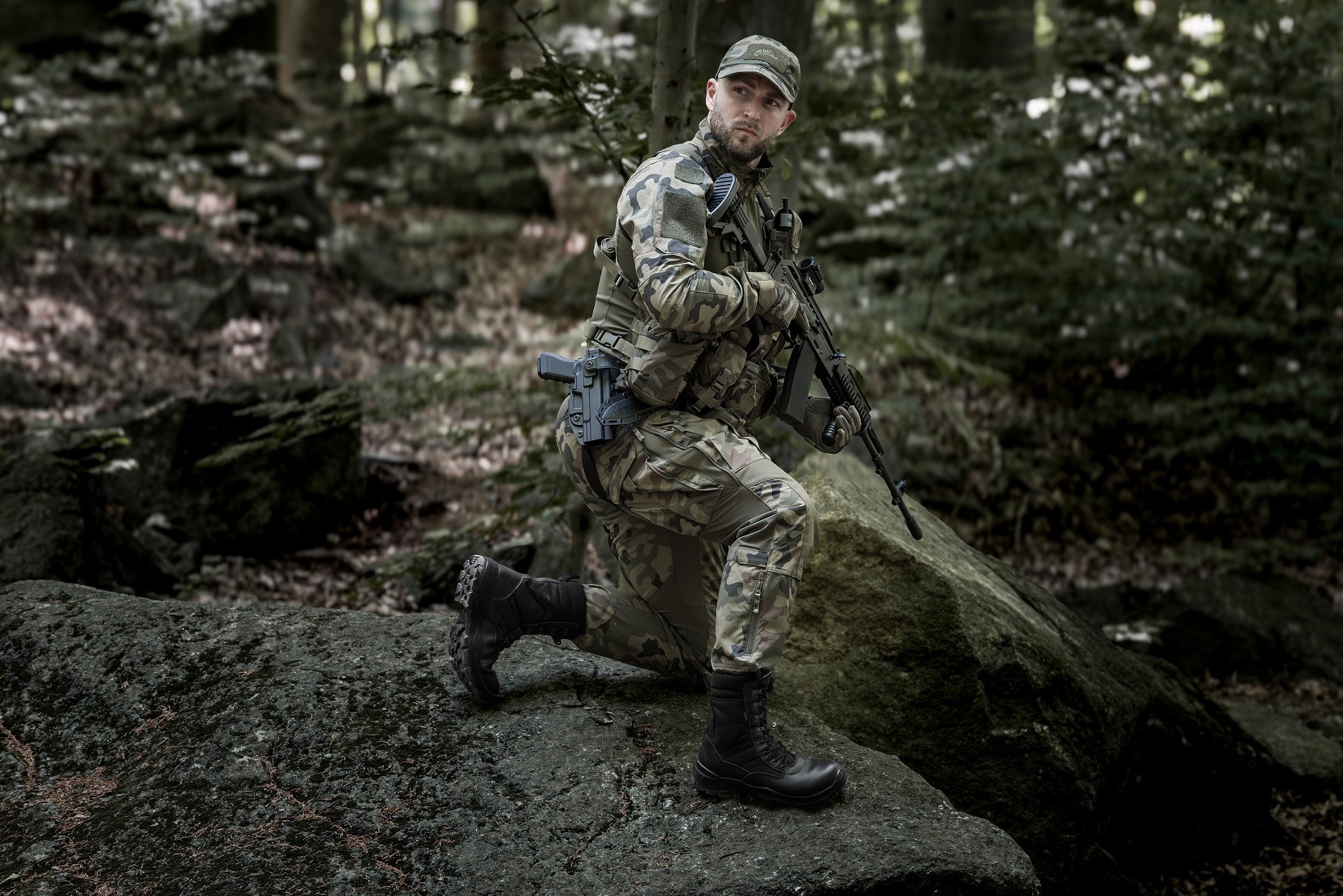 Штани Helikon-Tex MCDU NyCo Rip-Stop - wz.93 Pantera PL Woodland