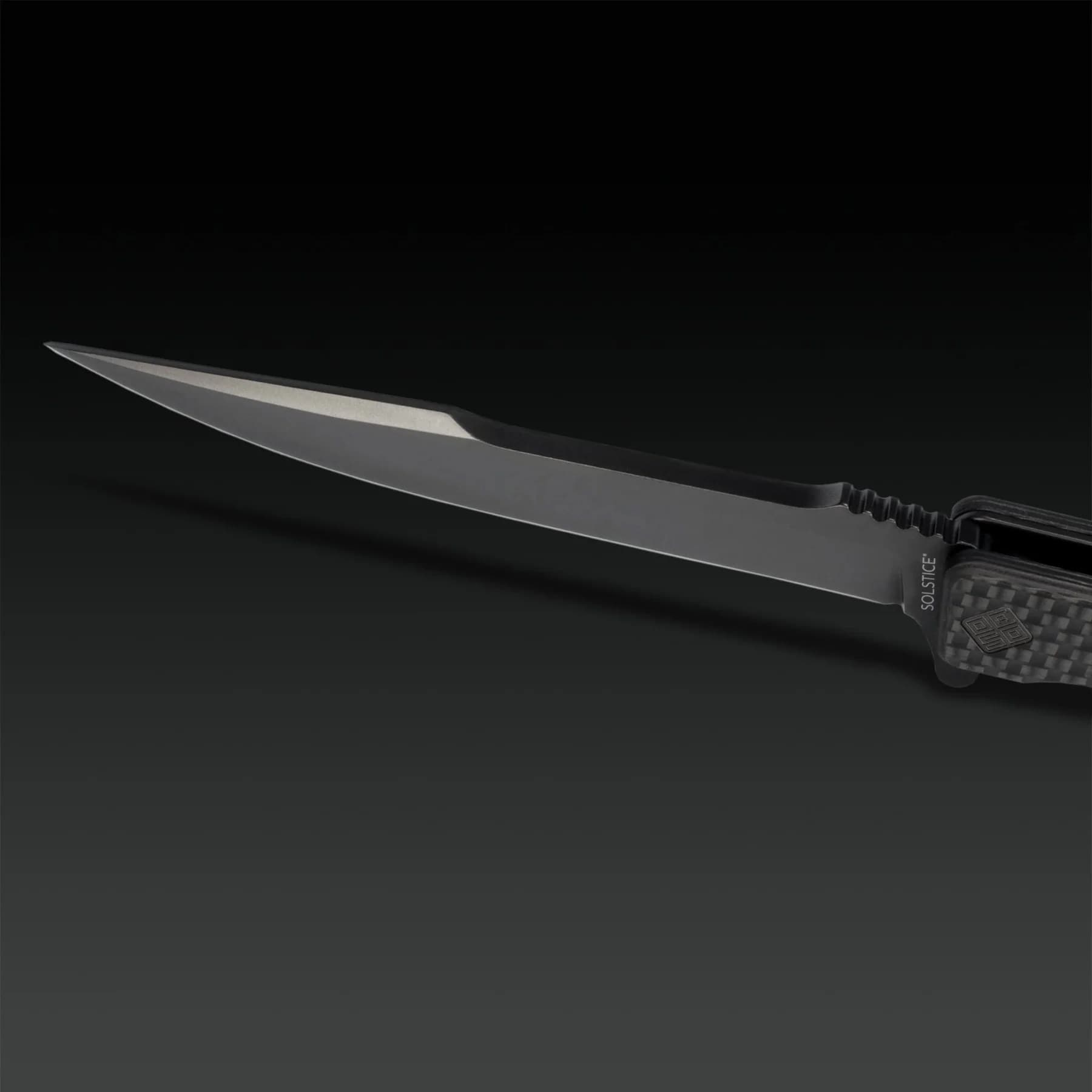 Nóż składany Ocaso Solstice Harpoon Carbon Fiber - Black