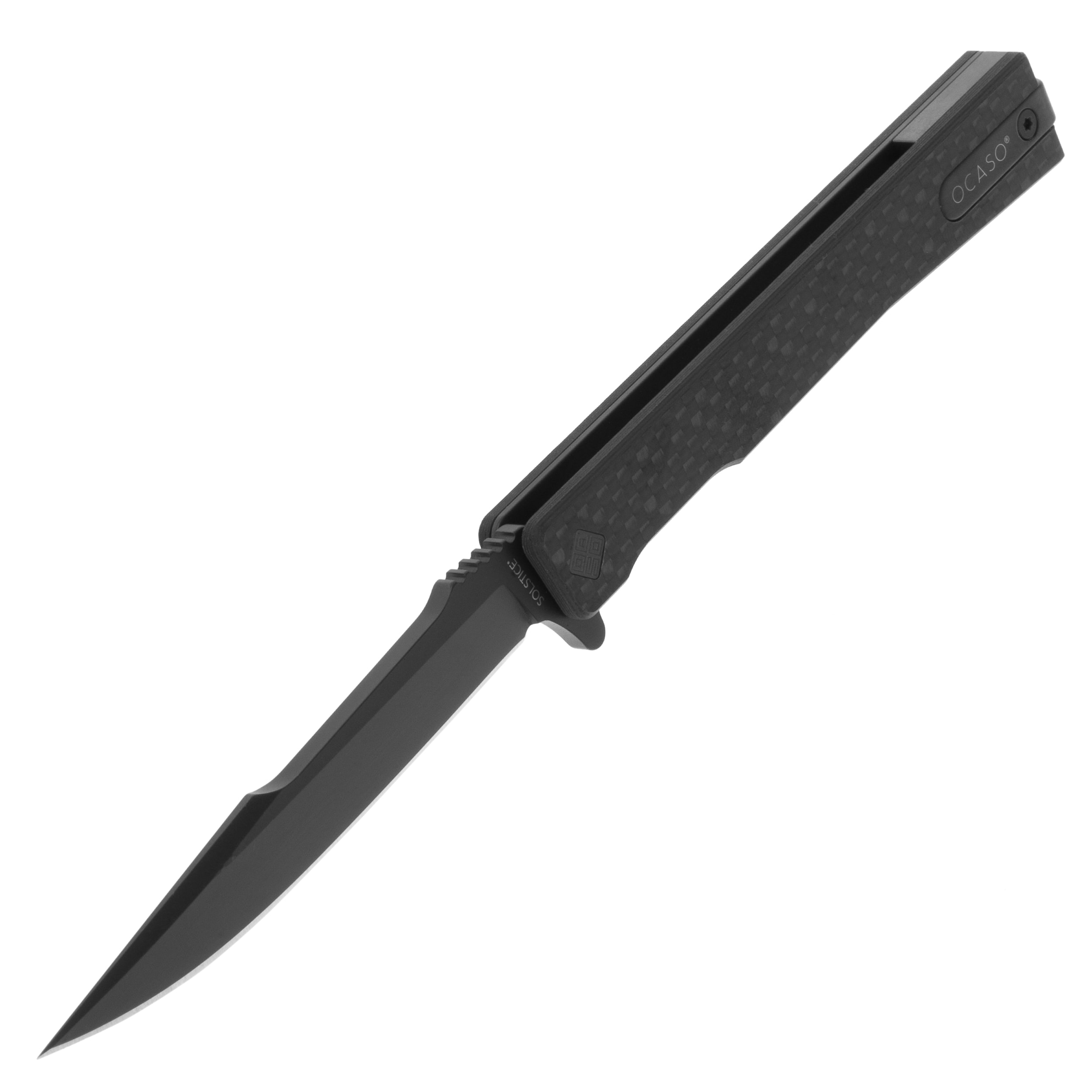 Nóż składany Ocaso Solstice Harpoon Carbon Fiber - Black