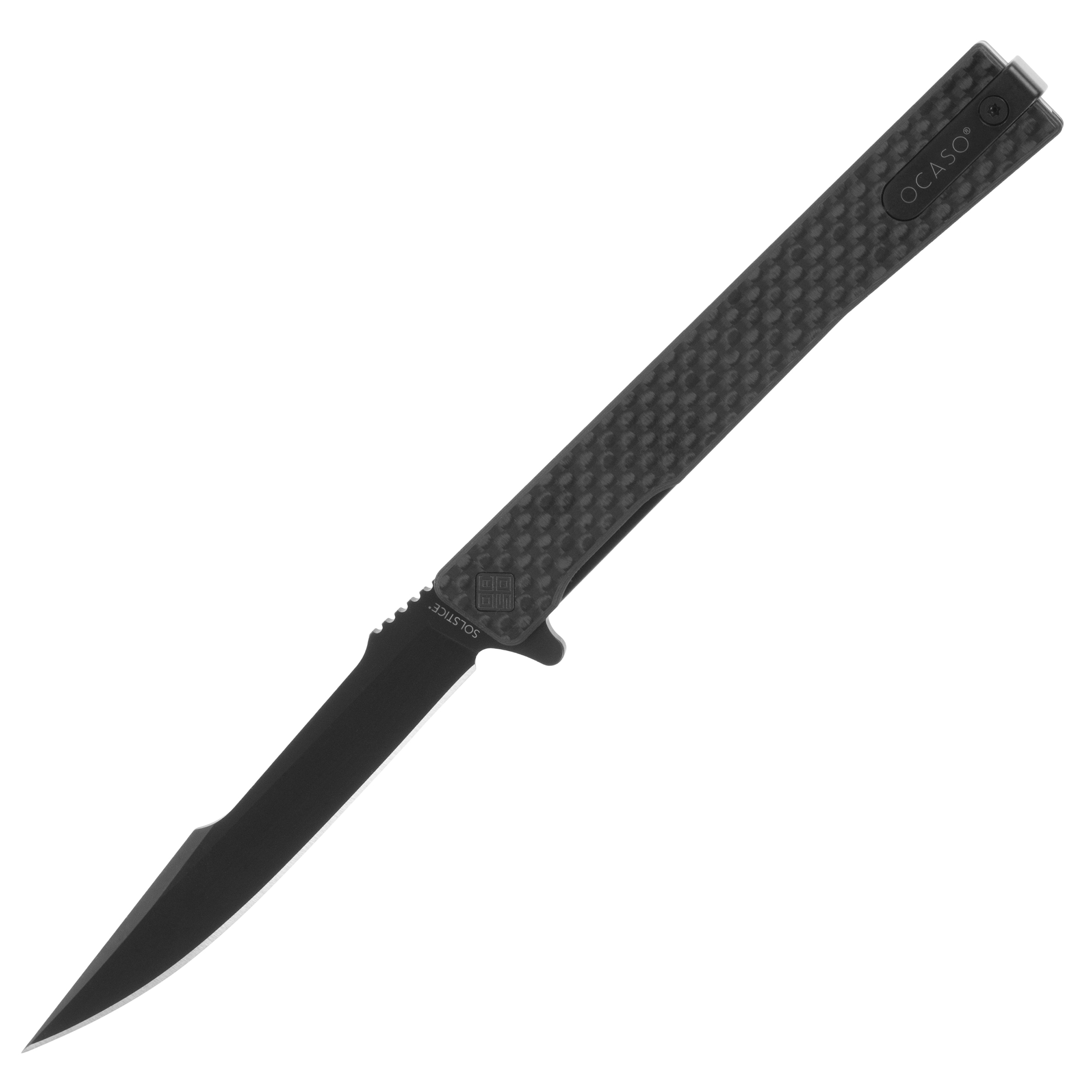 Nóż składany Ocaso Solstice Harpoon Carbon Fiber - Black