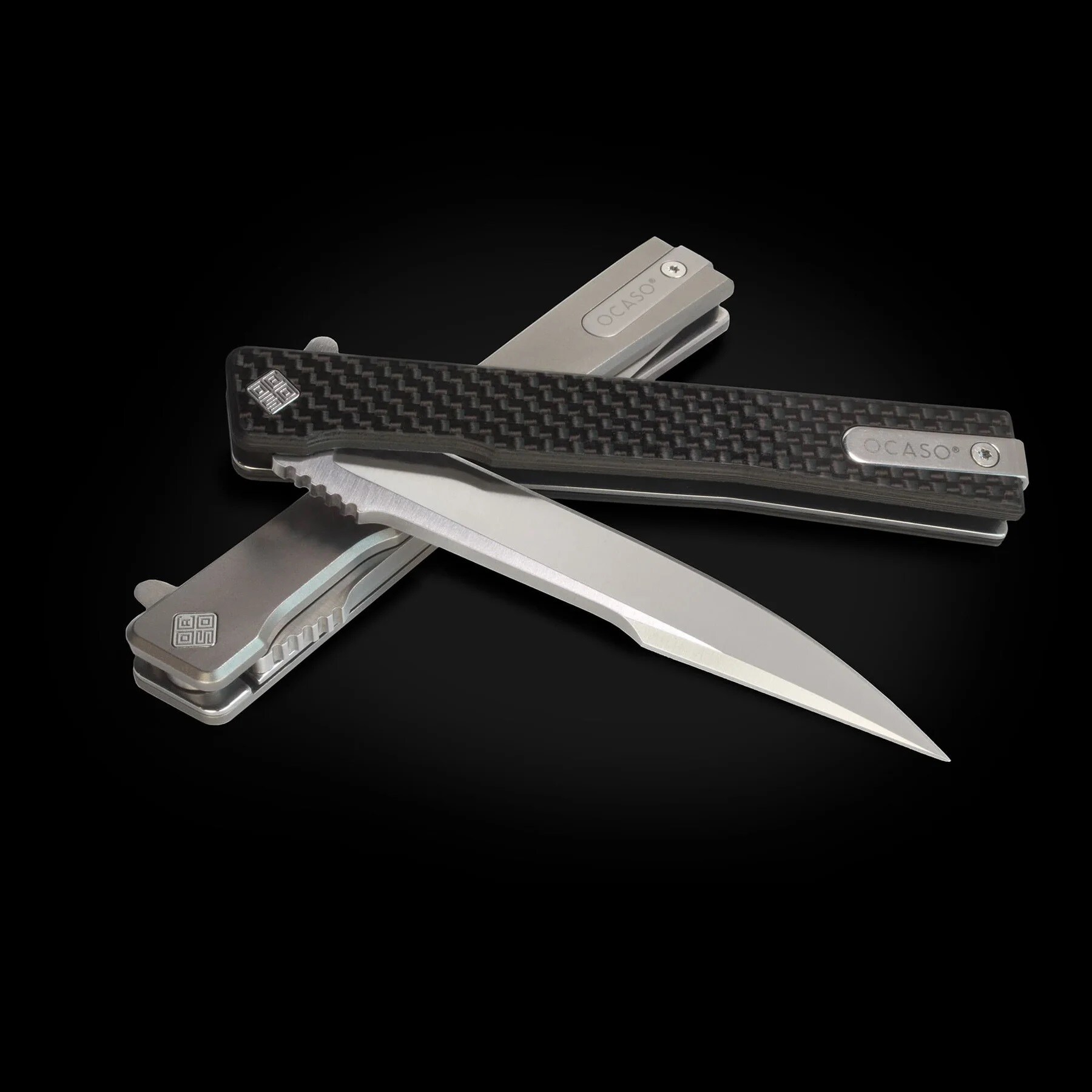 Nóż składany Ocaso Solstice Harpoon Carbon Fiber - Satin
