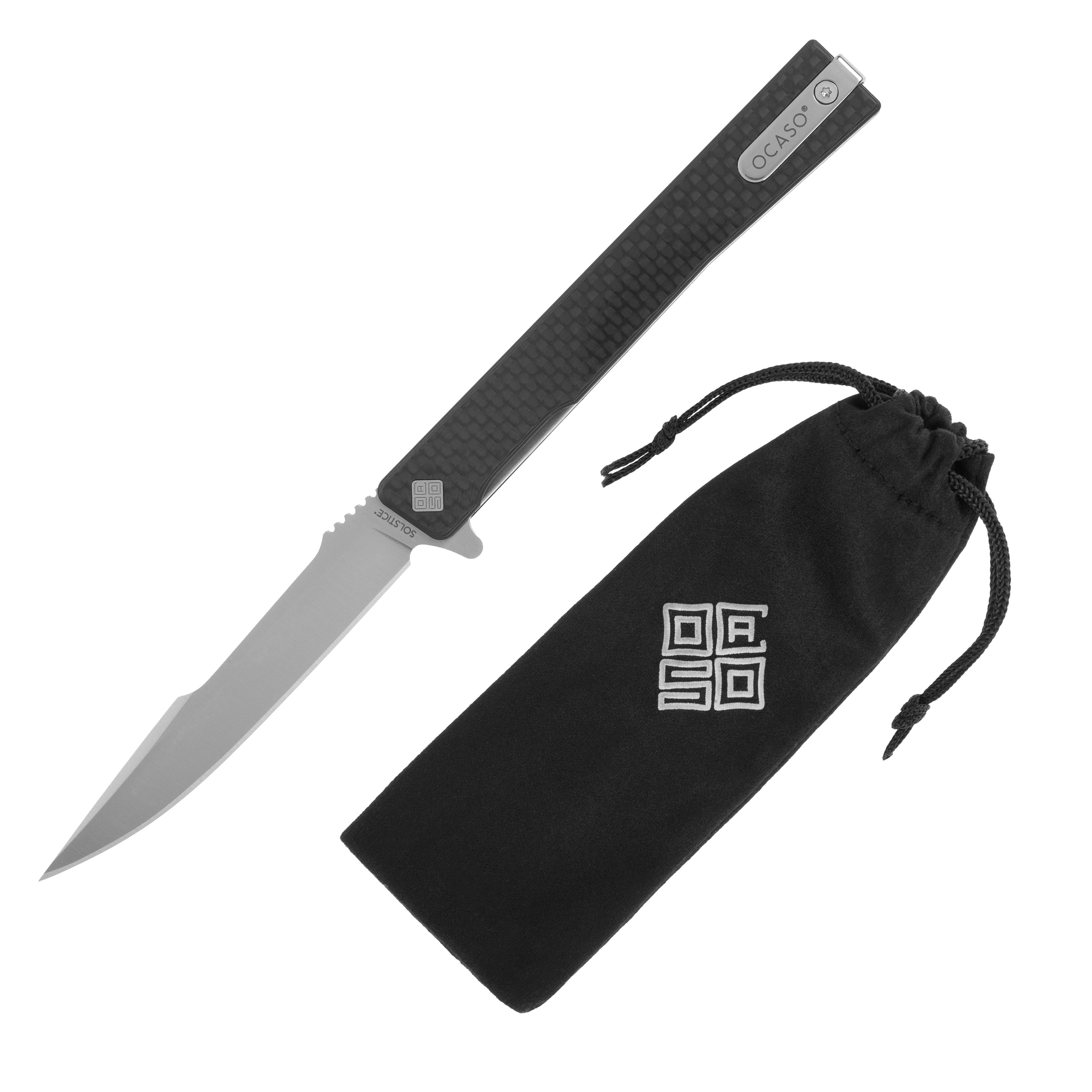 Nóż składany Ocaso Solstice Harpoon Carbon Fiber - Satin