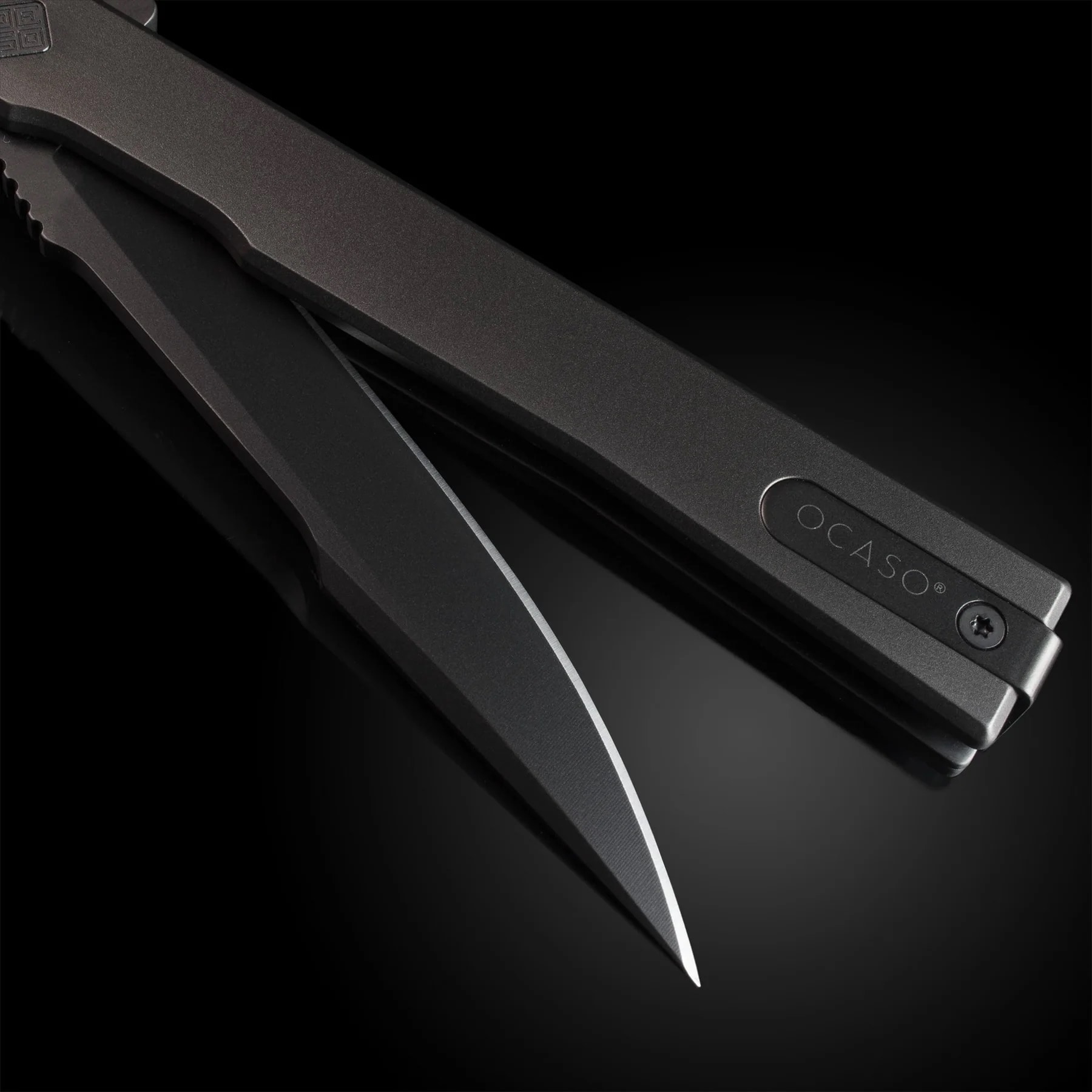 Nóż składany Ocaso Solstice Harpoon Titanium - Black