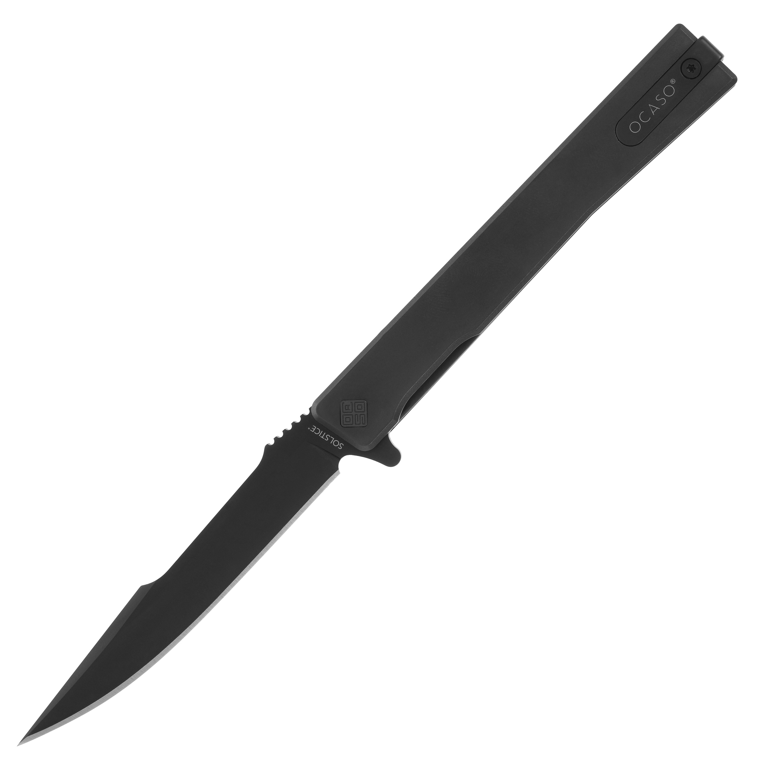 Nóż składany Ocaso Solstice Harpoon Titanium - Black