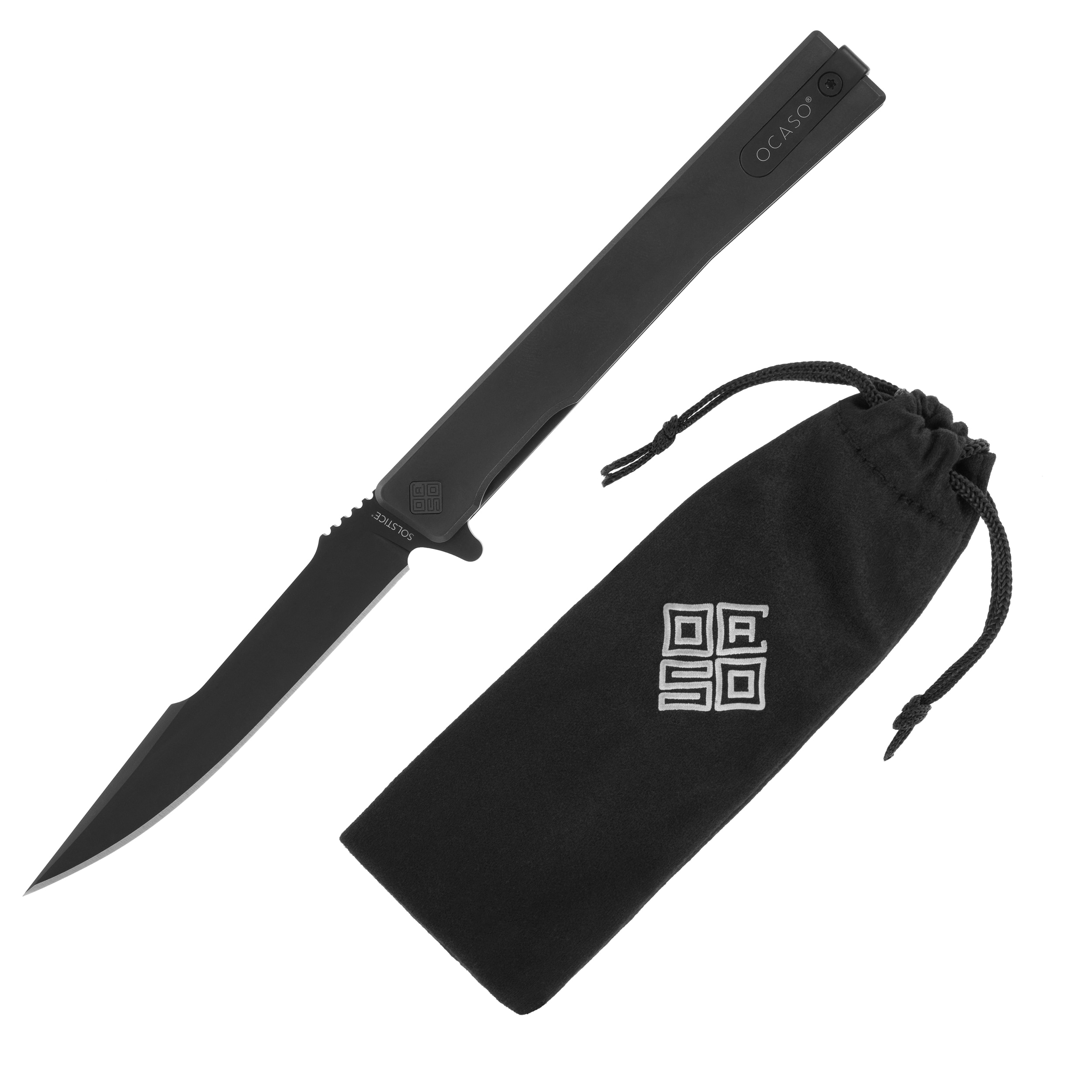 Nóż składany Ocaso Solstice Harpoon Titanium - Black