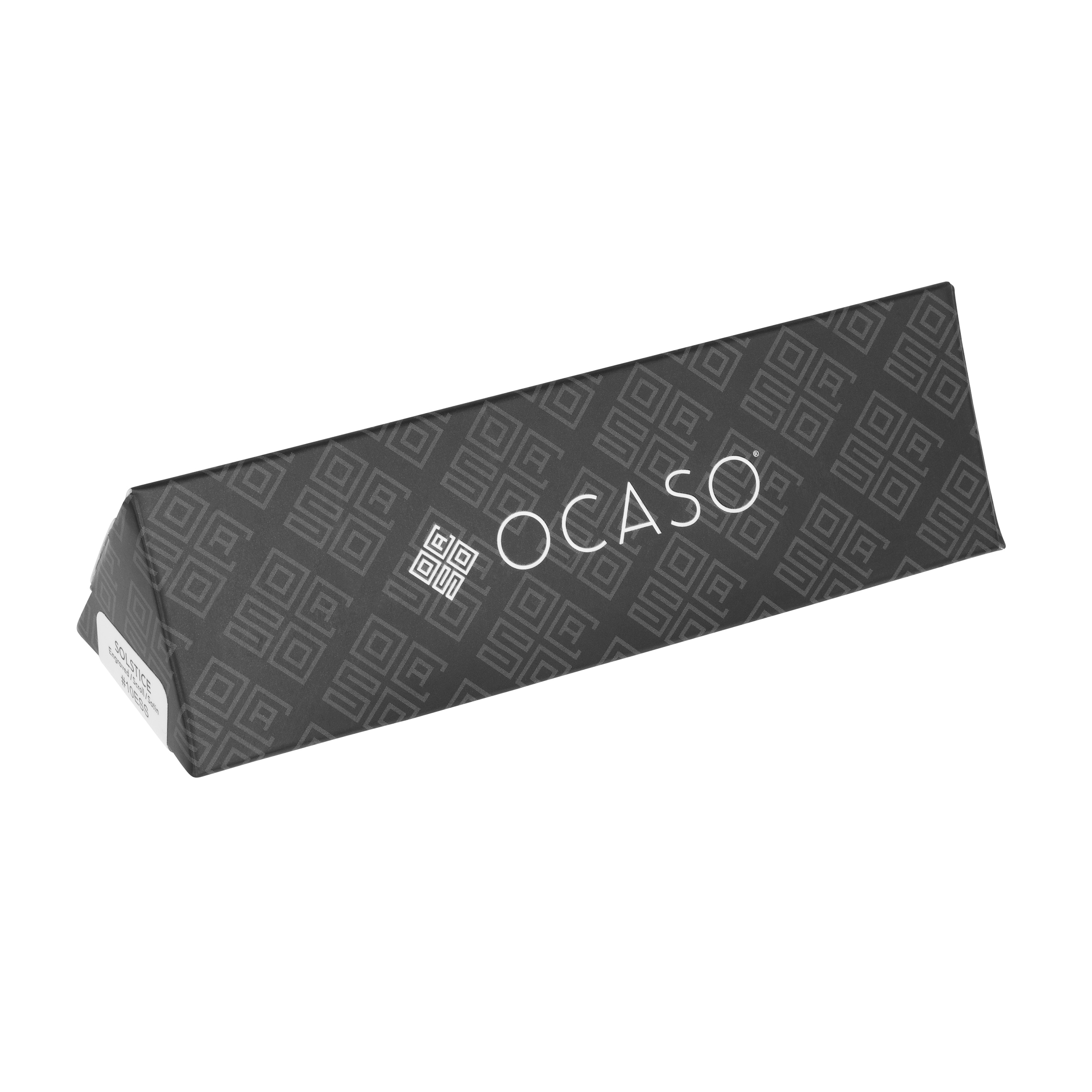Nóż składany Ocaso Solstice Engraved Titanium - Satin/Scroll
