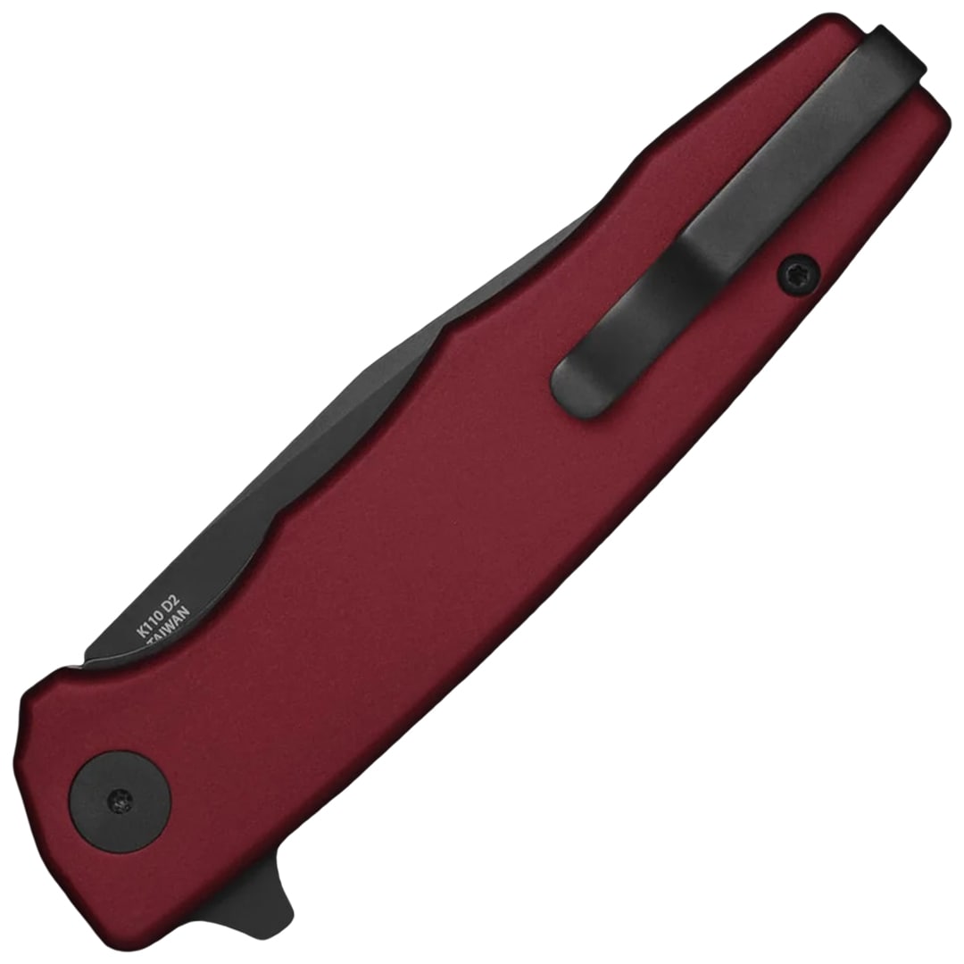 Nóż składany Ocaso Strategy Aluminum - Black PVD/Red