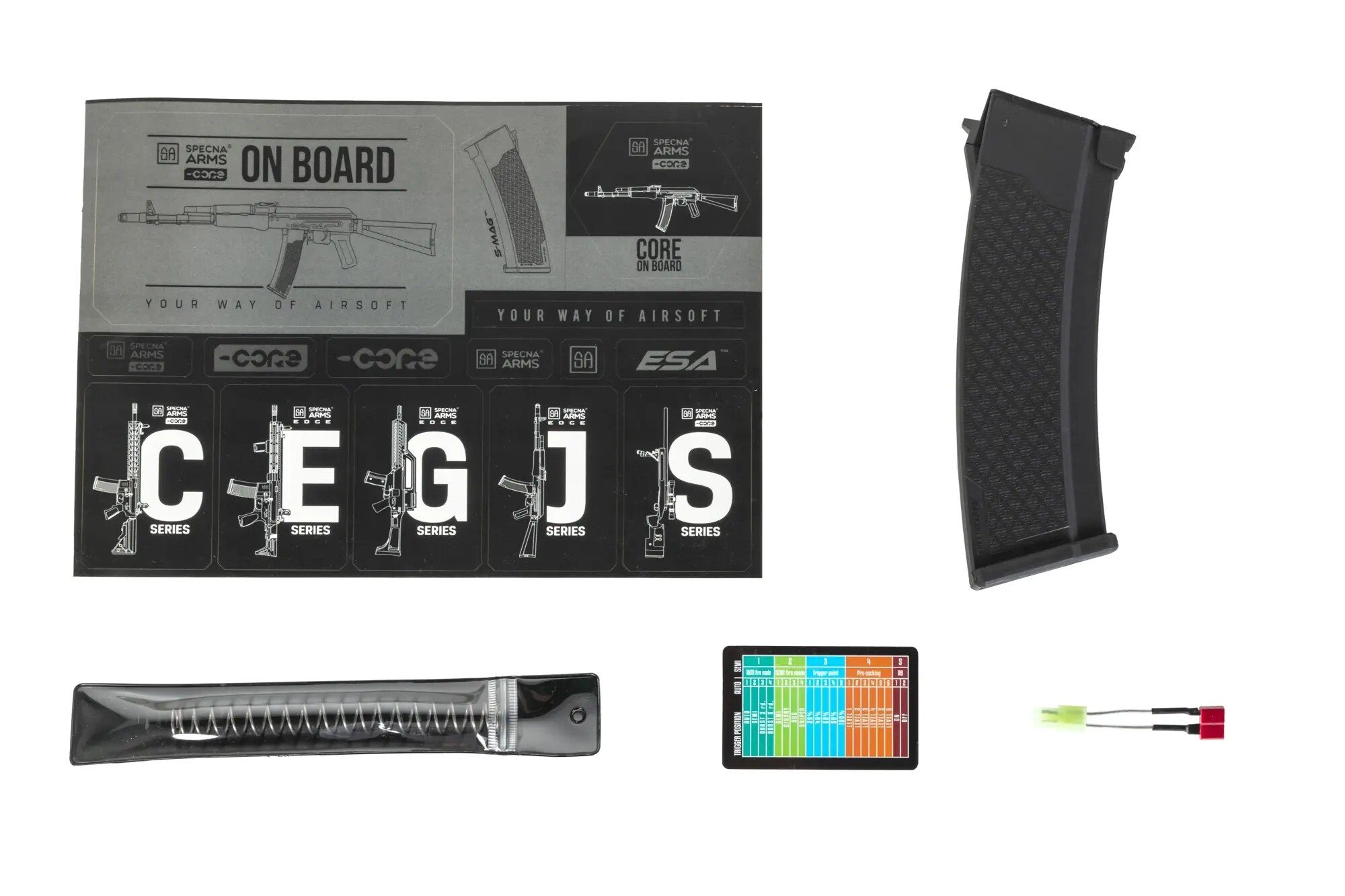 Karabinek szturmowy AEG Specna Arms SA-J80 CORE HAL ETU Gen. 2 - Black