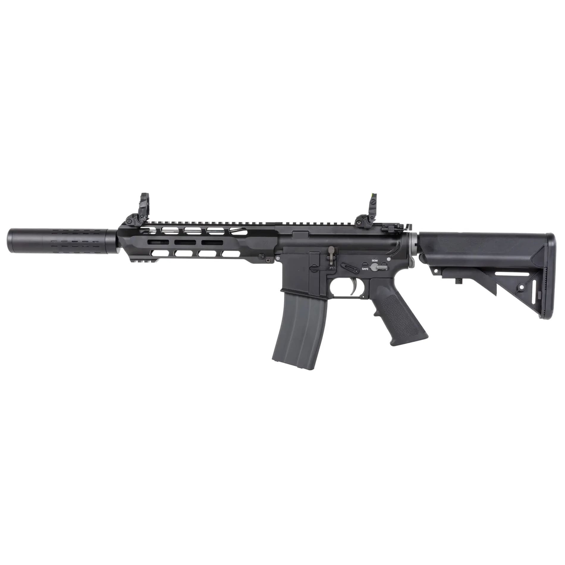 Karabinek szturmowy GBB SRC Dual Power SR4 Zaros-S z magazynkiem CO2 - Black