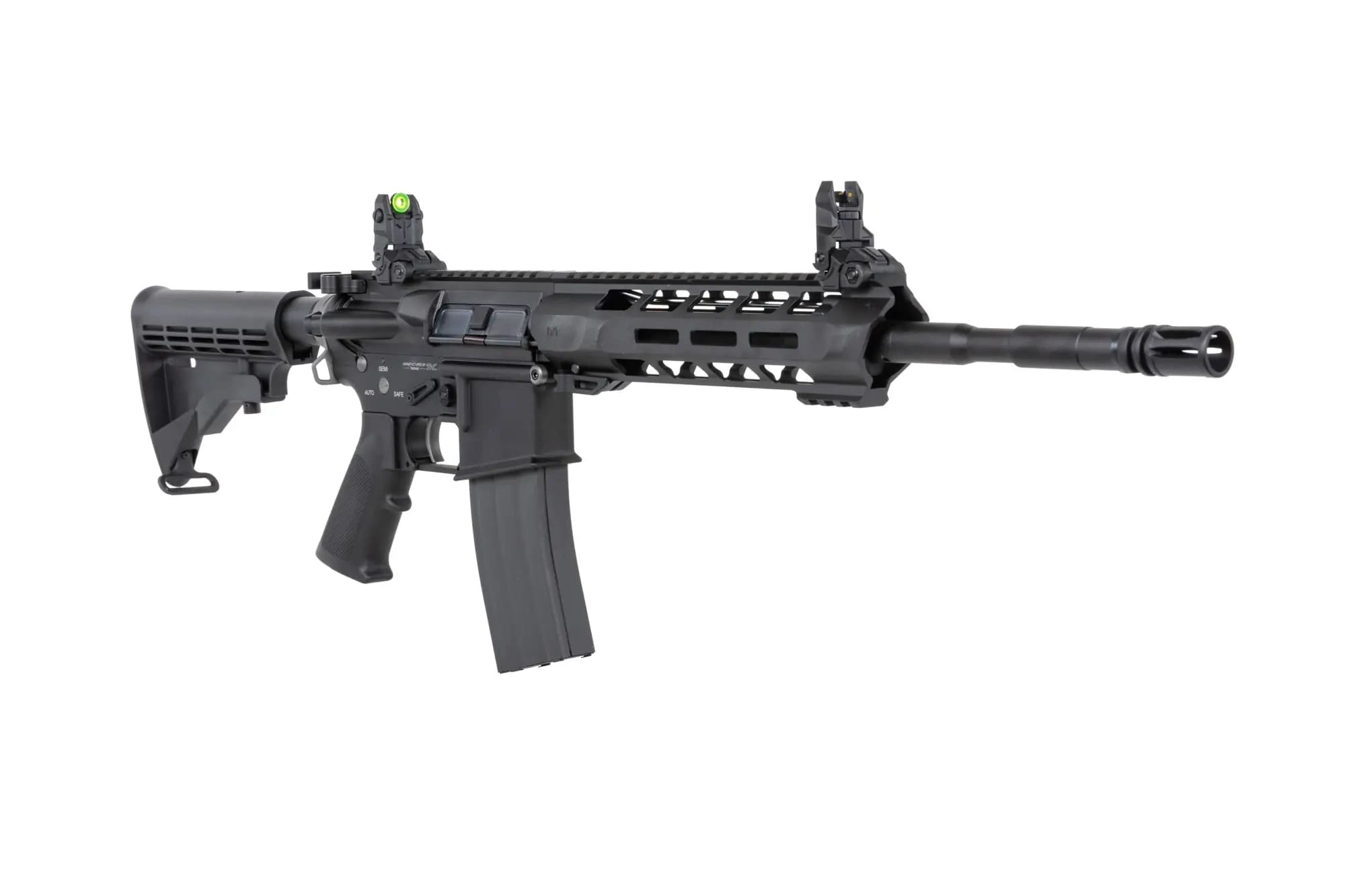 Karabinek szturmowy GBB SRC Dual Power SR4 Zaros z magazynkiem CO2 - Black