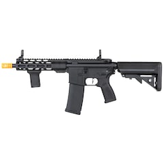 Karabinek szturmowy AEG Specna Arms RRA SA-E25 HAL ETU z pomarańczowym urządzeniem wylotowym - Black