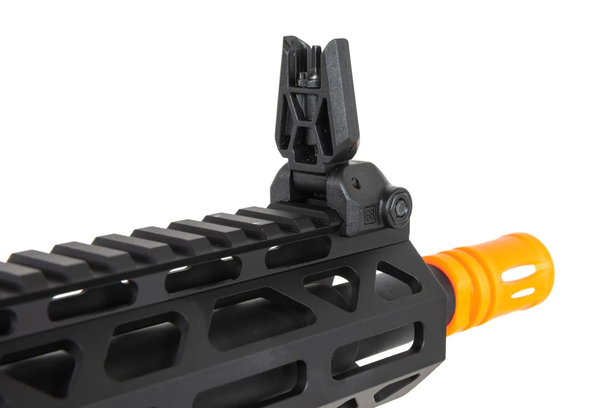 Karabinek szturmowy AEG Specna Arms RRA SA-E25 HAL ETU z pomarańczowym urządzeniem wylotowym - Black