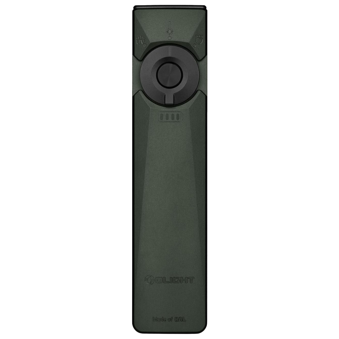 Latarka ze wskaźnikiem laserowym Olight Arkfeld Ultra UV Cool White Olive Grey - 1400 lumenów