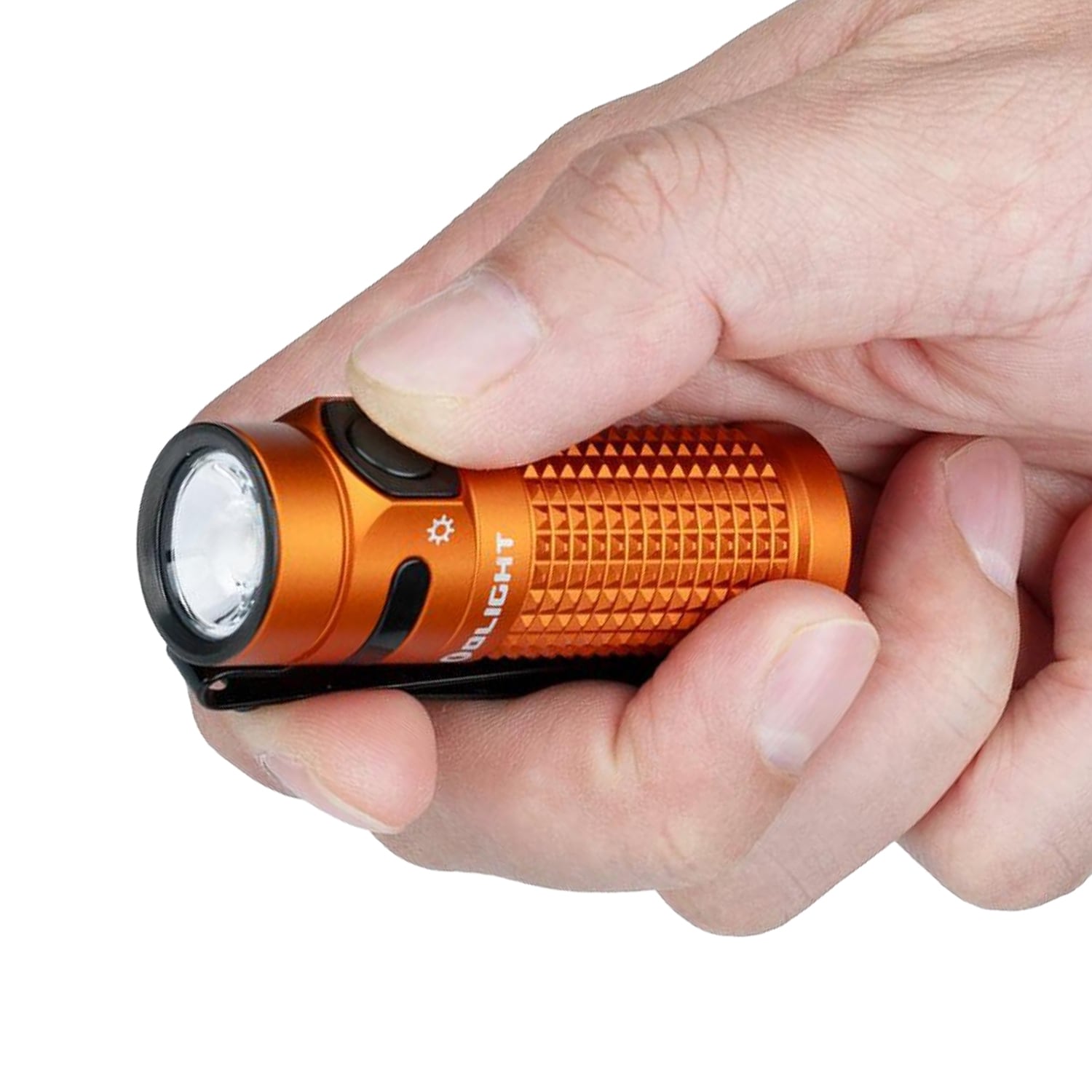 Latarka akumulatorowa Olight Baton 4 Orange - 1300 lumenów
