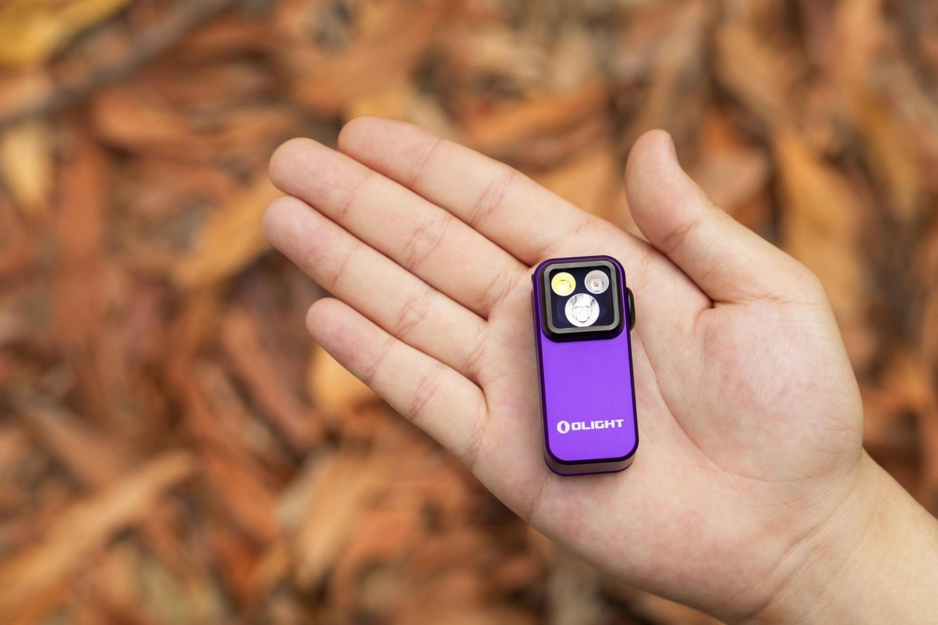 Акумуляторний ліхтарик Olight Oclip Pro Purple - 500 люменів