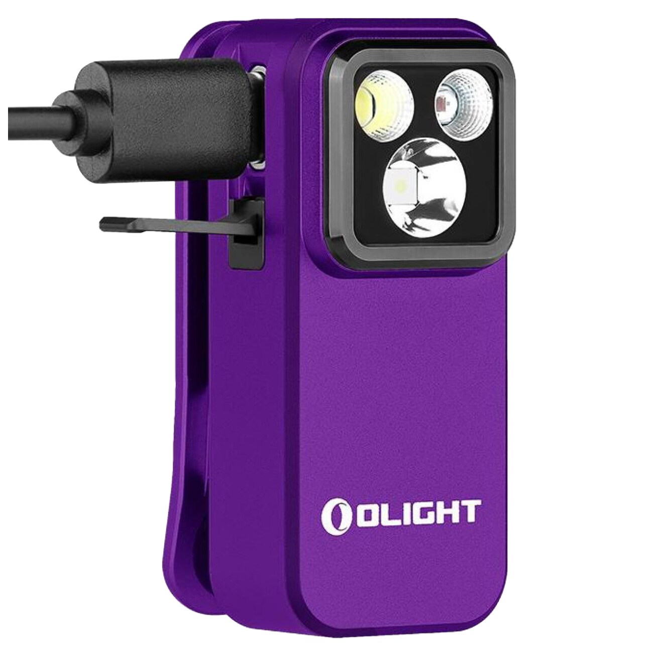 Акумуляторний ліхтарик Olight Oclip Pro Purple - 500 люменів