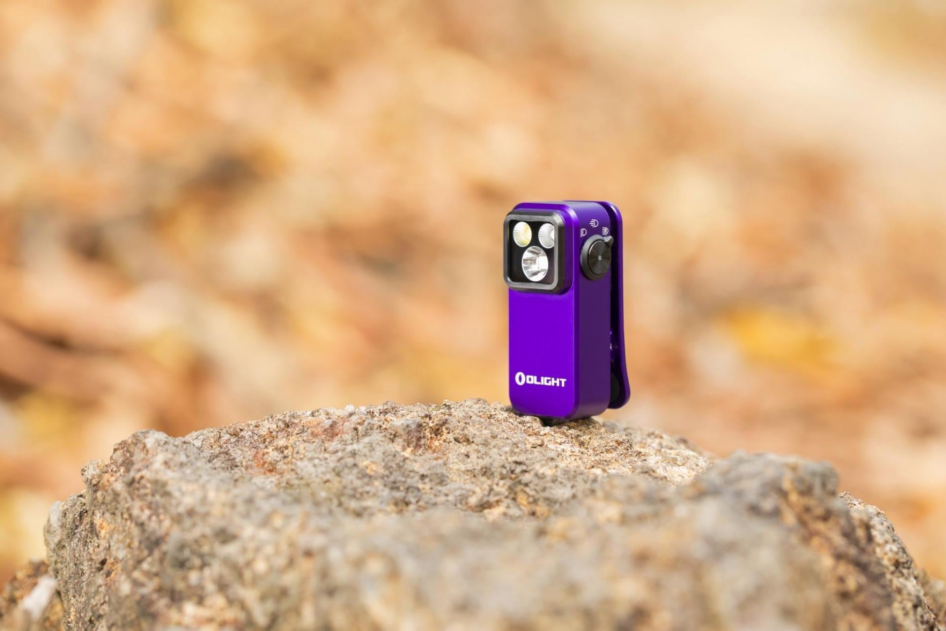 Акумуляторний ліхтарик Olight Oclip Pro Purple - 500 люменів