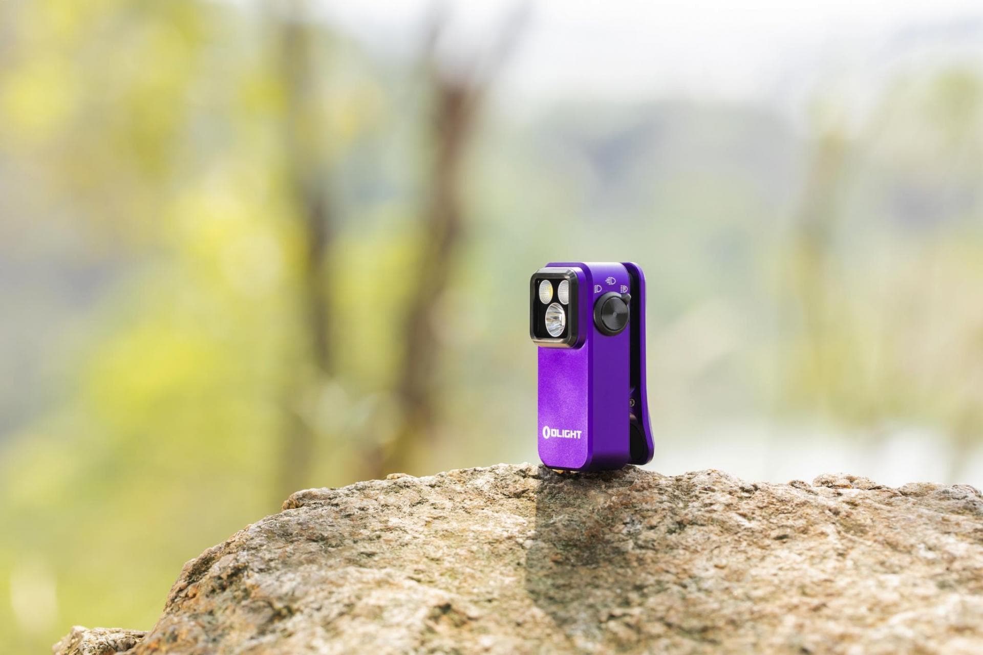 Акумуляторний ліхтарик Olight Oclip Pro Purple - 500 люменів