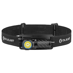 Налобний та кутовий ліхтарик Olight Perun 3 Mini Premium Cool White Black з пов'язкою - 1250 люменів
