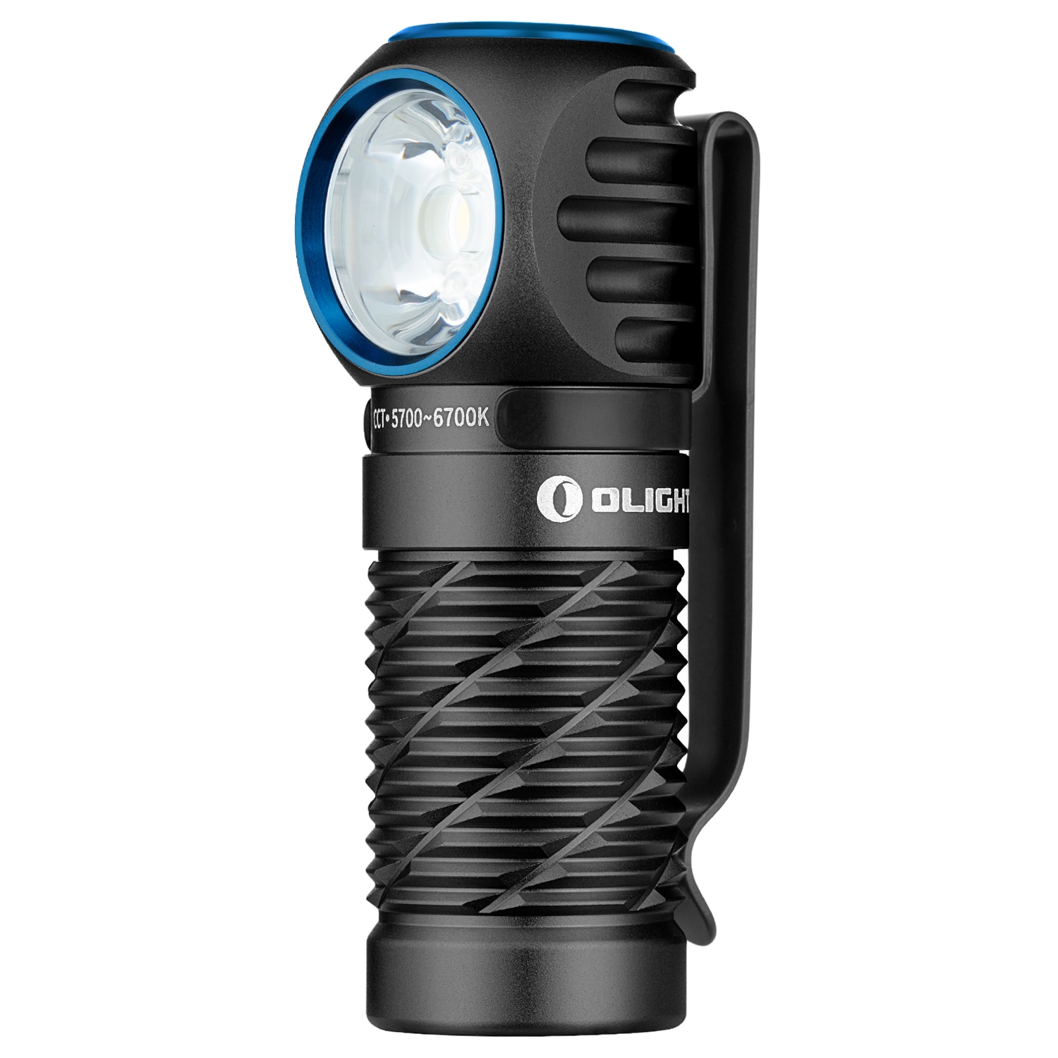 Налобний та кутовий ліхтарик Olight Perun 3 Mini Premium Cool White Black з пов'язкою - 1250 люменів