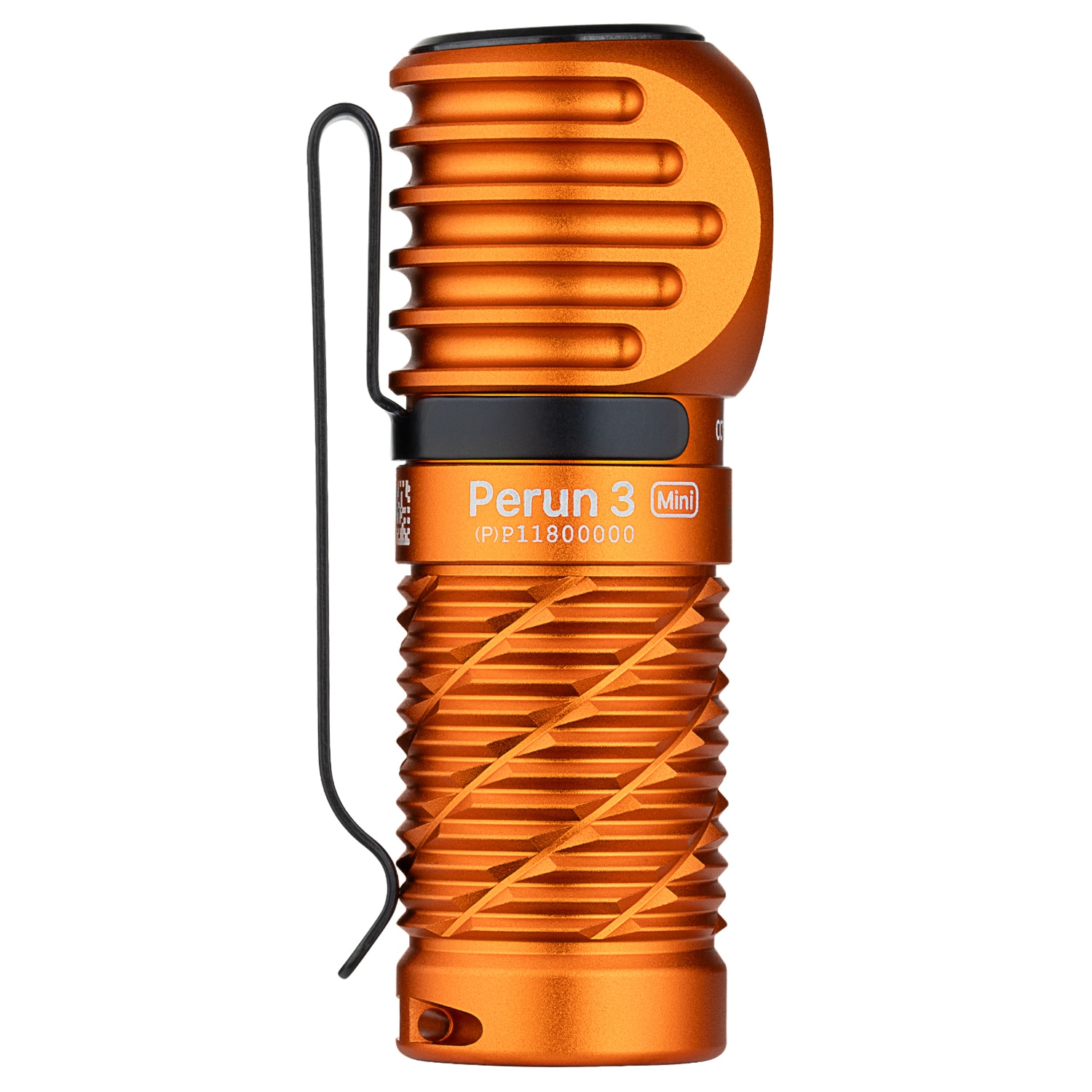 Latarka czołowa i kątowa Olight Perun 3 Mini Premium Cool White Orange z opaską - 1250 lumenów