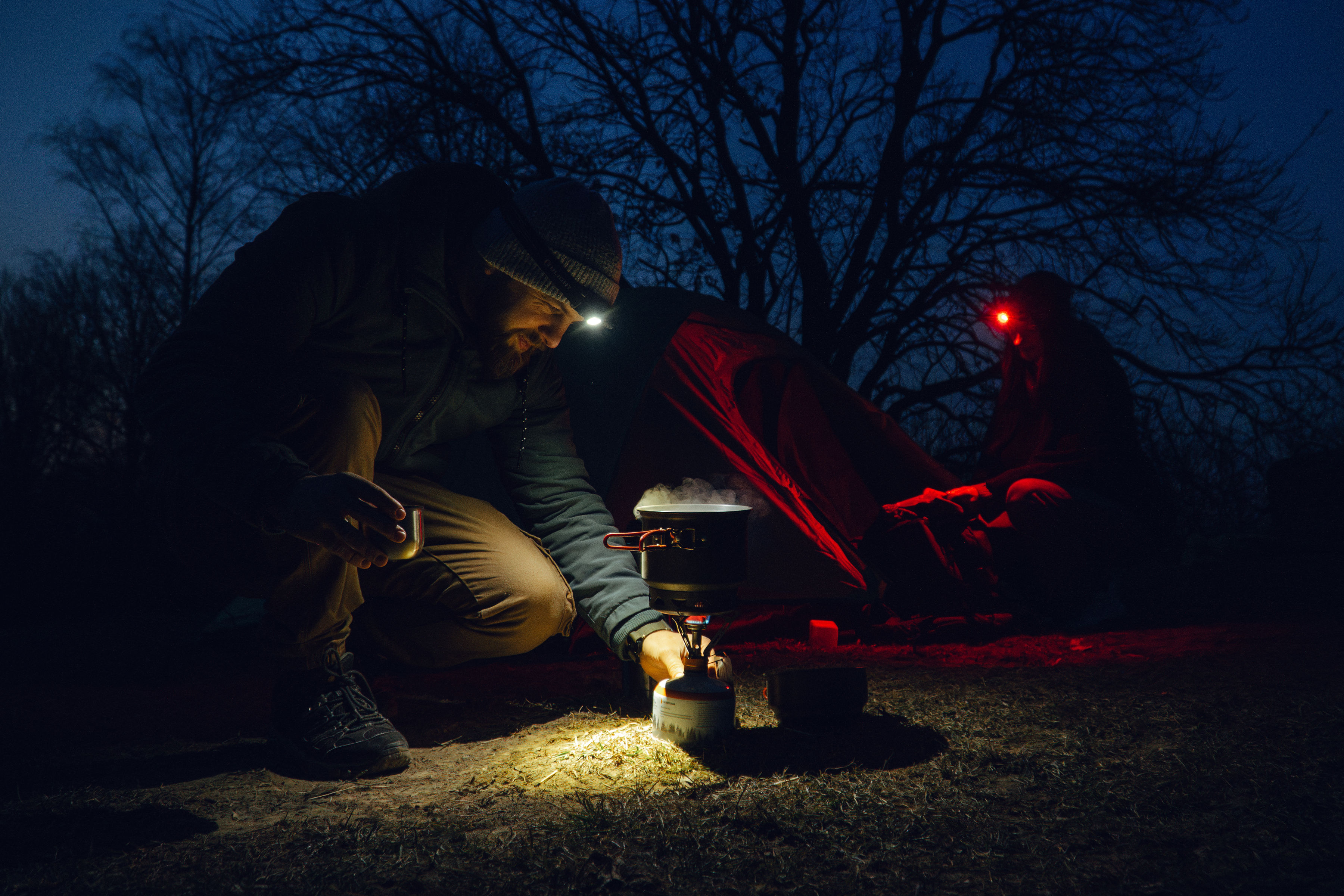 Налобний та кутовий ліхтарик Olight Perun 3 Mini Cool White Black з пов'язкою - 1250 люменів