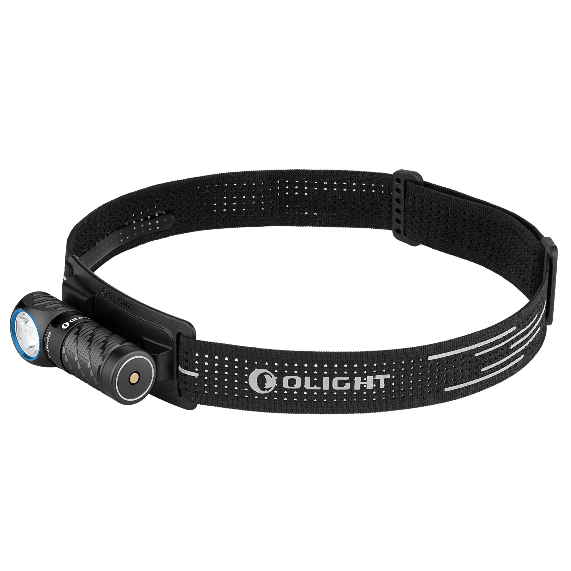 Налобний та кутовий ліхтарик Olight Perun 3 Mini Cool White Black з пов'язкою - 1250 люменів