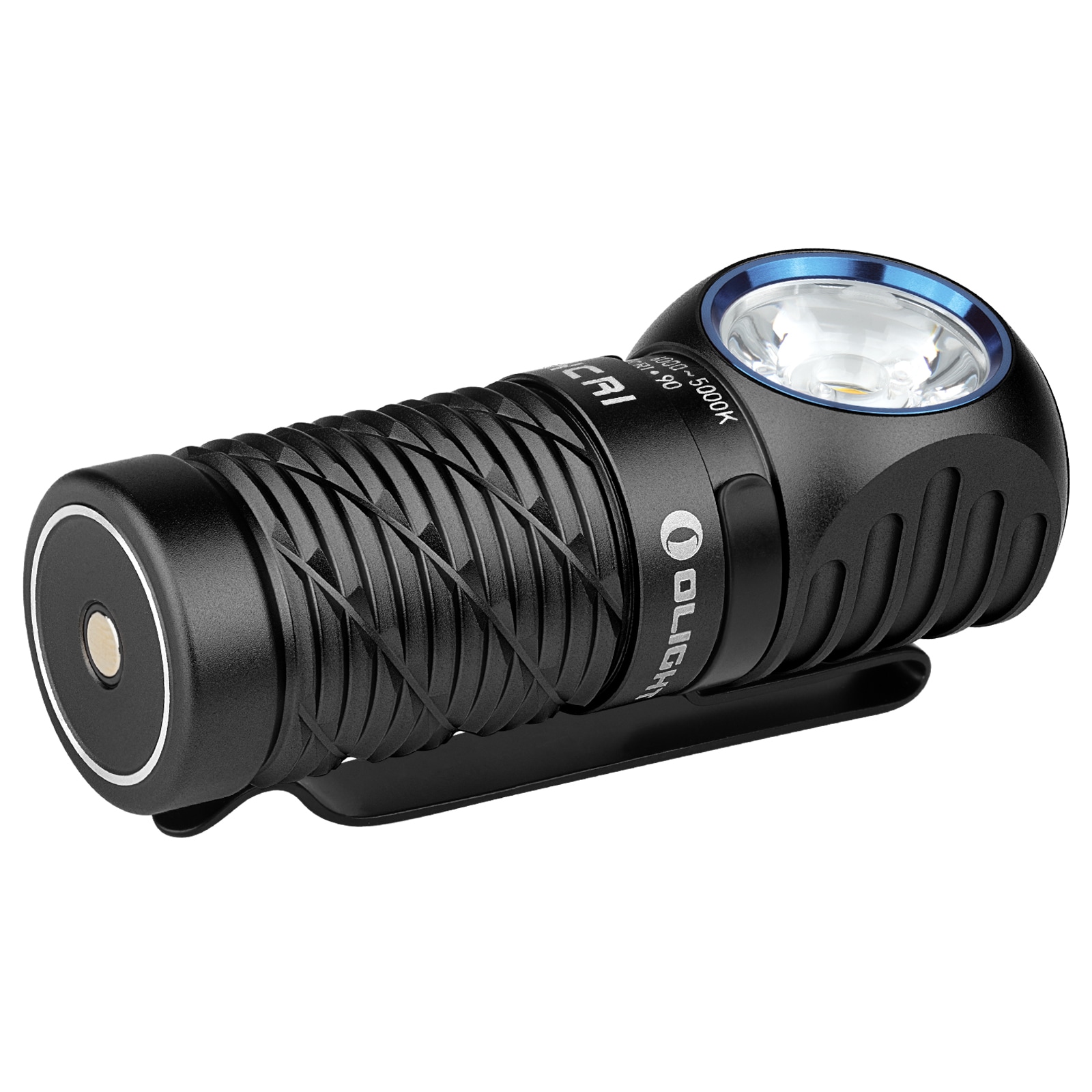 Latarka czołowa i kątowa Olight Perun 3 Mini HCRI Neutral White Black z opaską - 920 lumenów