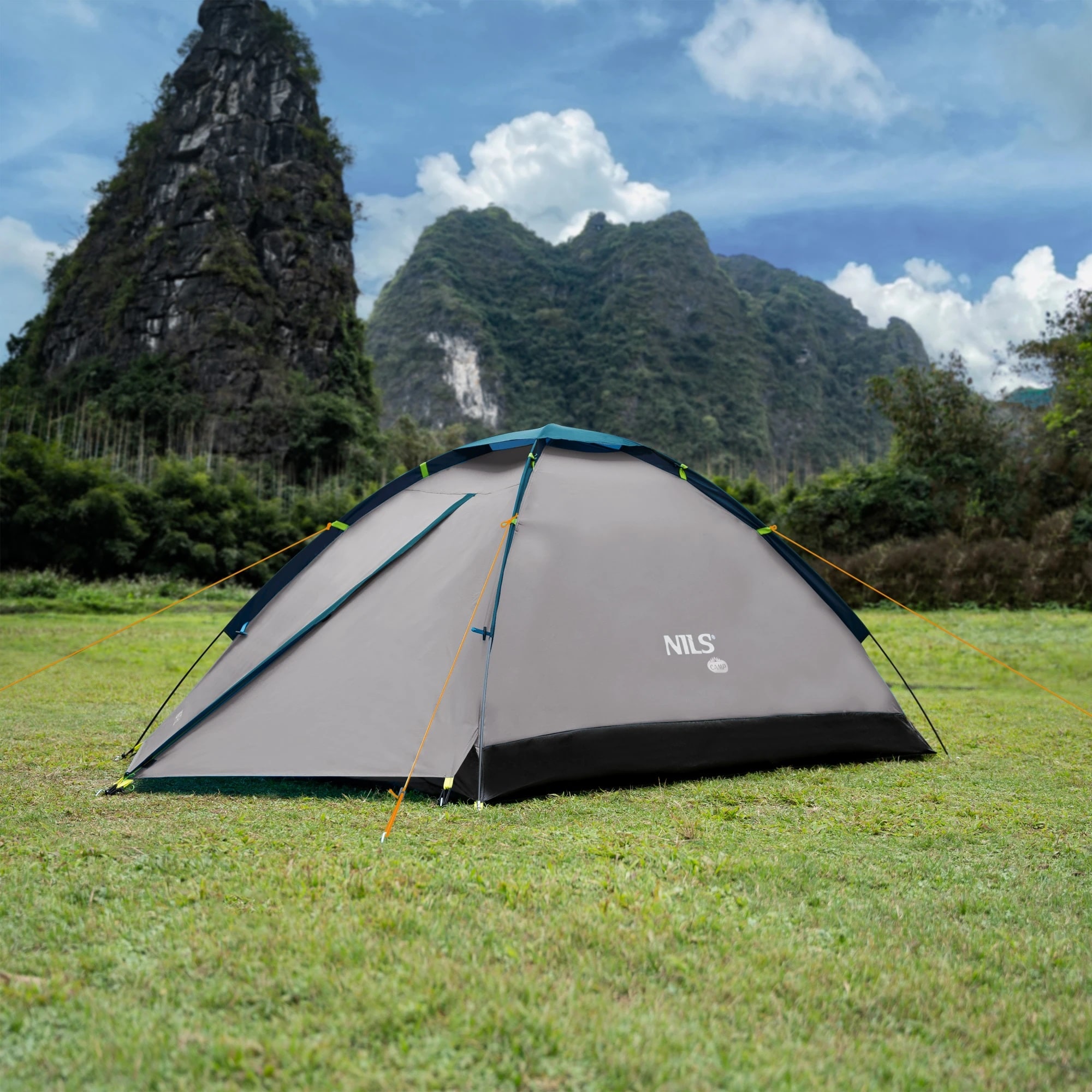 Namiot 2-osobowy Nils Camp Nightfall NC6033 - Szaro-Niebieski